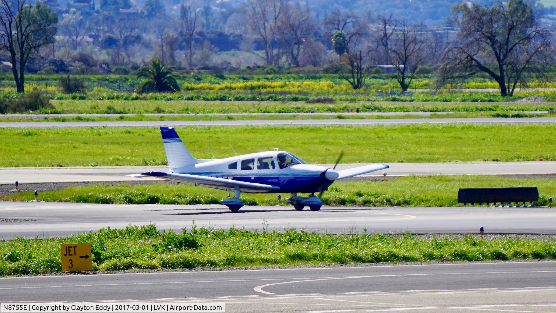 N8755E, 1976 Piper PA-28-181 C/N 28-7690200, Livermore Airport 2017