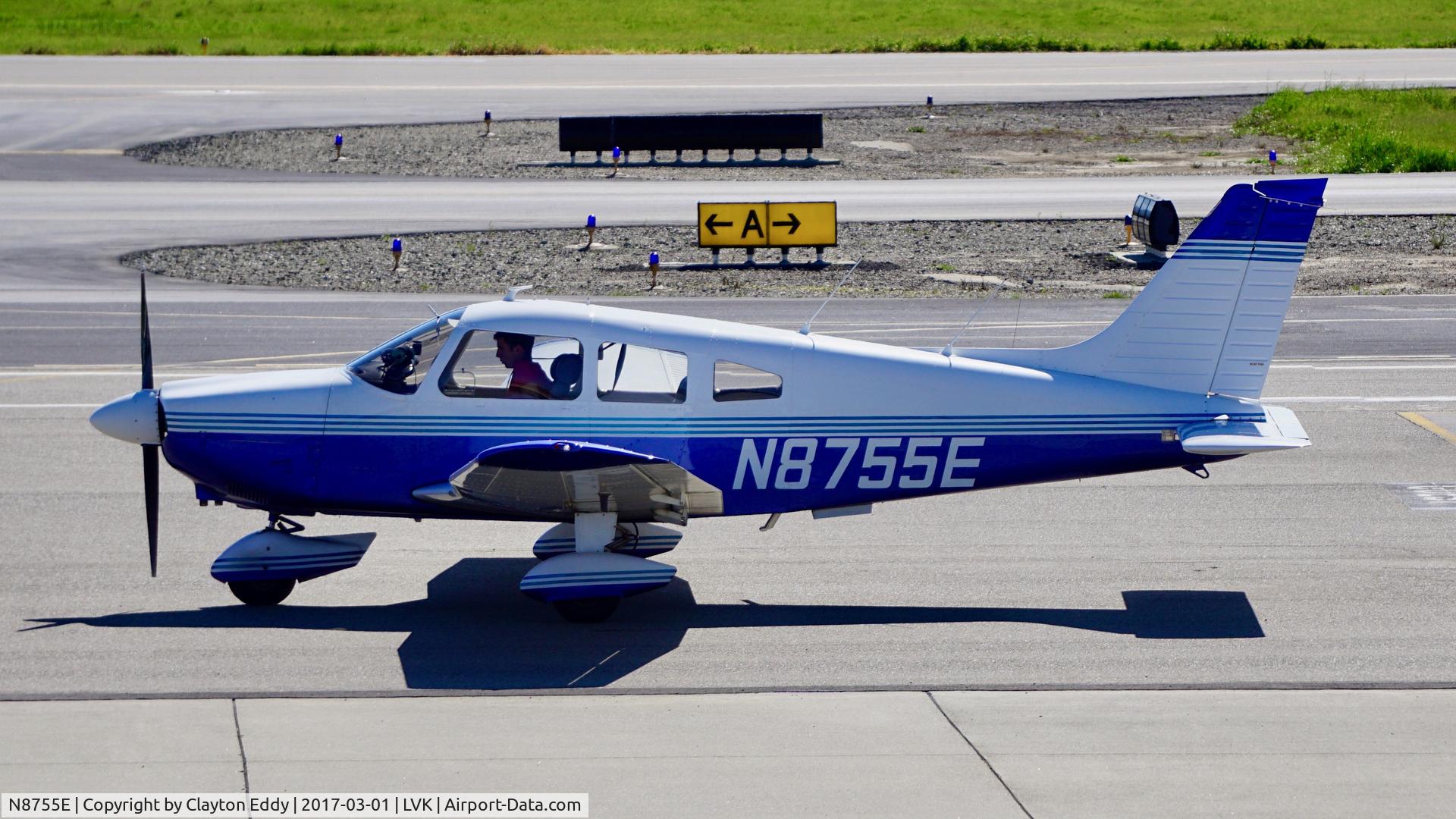 N8755E, 1976 Piper PA-28-181 C/N 28-7690200, Livermore Airport 2017