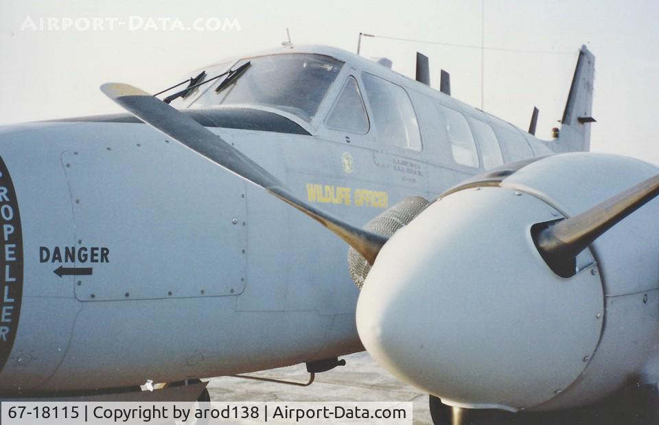 67-18115, 1967 Beech RU-21A Ute C/N LM-111, Lonsome Dove (aka-Wildlife Officer) during Desert Storm