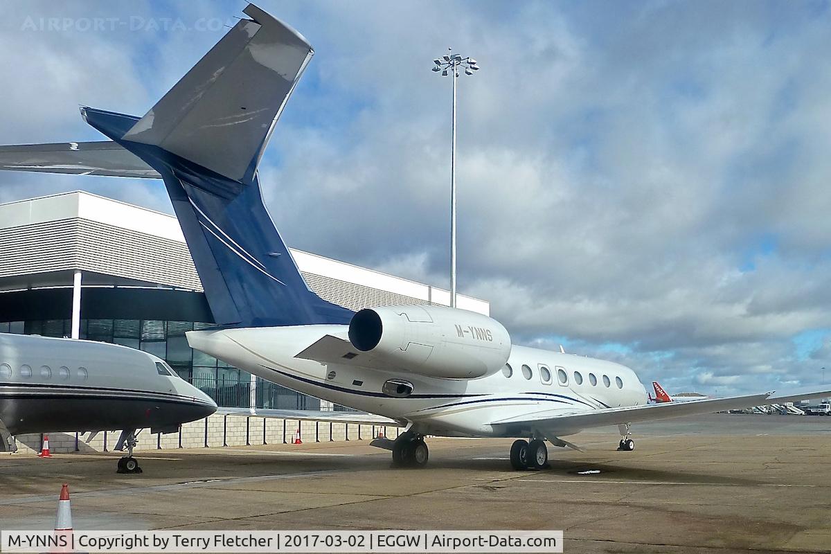 M-YNNS, 2015 Gulfstream Aerospace G650 (G-VI) C/N 6120, At Luton