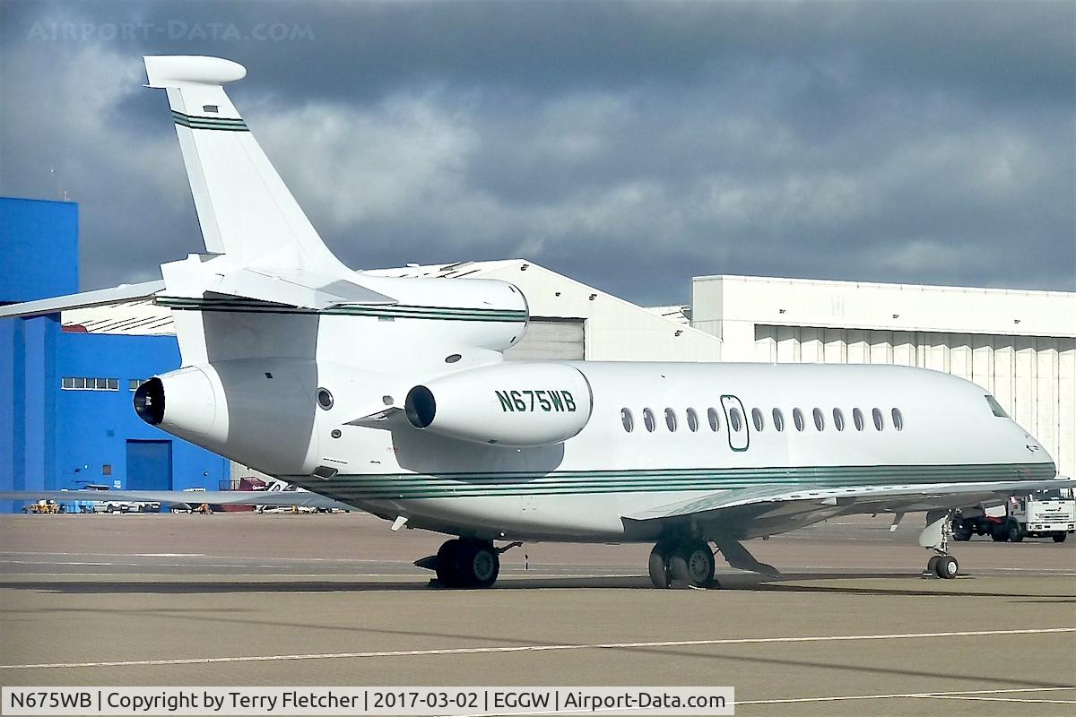N675WB, 2008 Dassault Falcon 7X C/N 29, At Luton