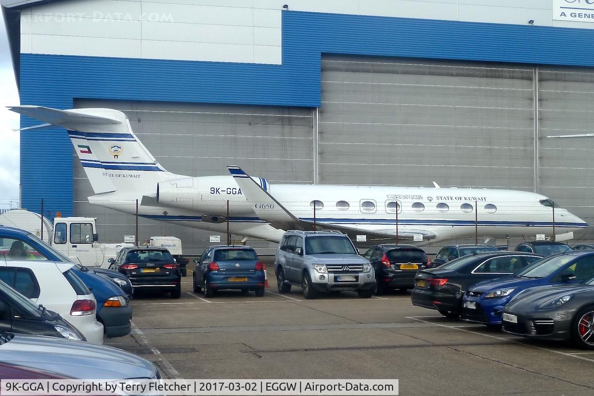 9K-GGA, 2014 Gulfstream Aerospace G650 (G-VI) C/N 6103, At Luton - G650