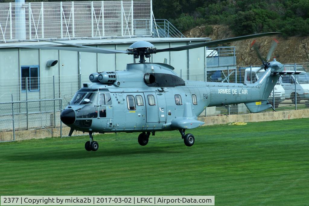 2377, Aérospatiale AS-332L-1 Super Puma Super Puma C/N 2377, Landing at Monticello stadium