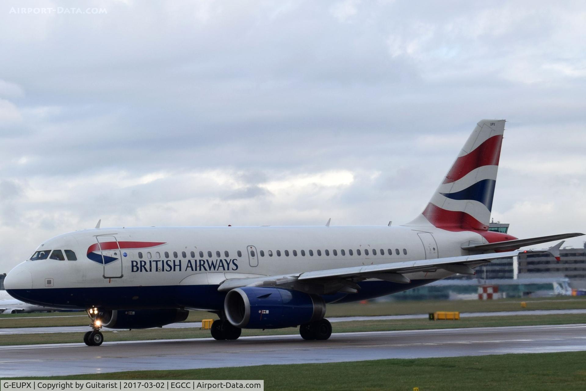 G-EUPX, 2001 Airbus A319-131 C/N 1445, At Manchester