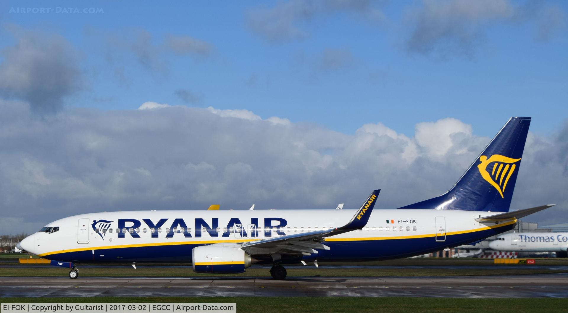 EI-FOK, 2016 Boeing 737-8AS C/N 44719, At Manchester