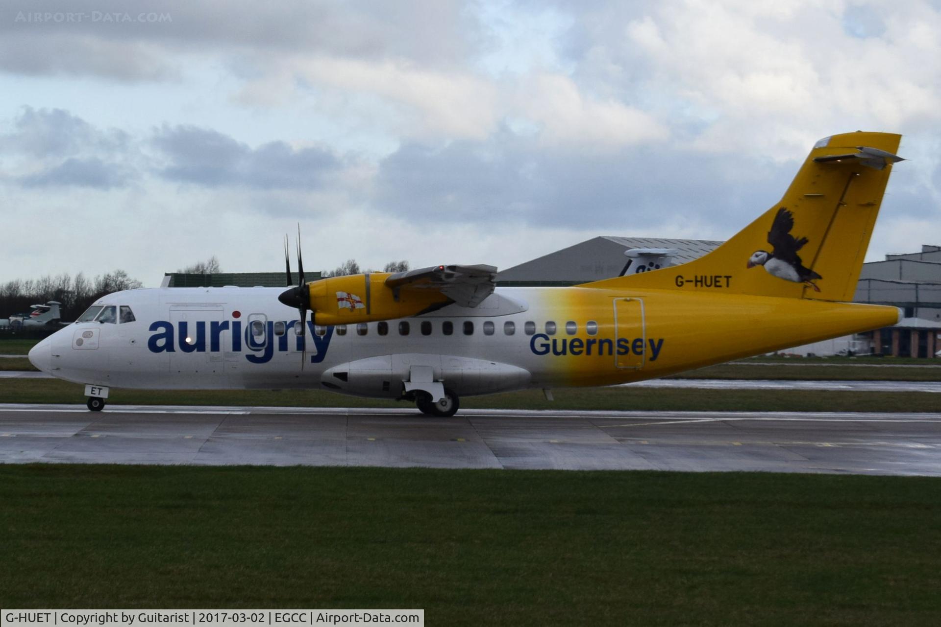 G-HUET, 1999 ATR 42-500 C/N 584, At Manchester