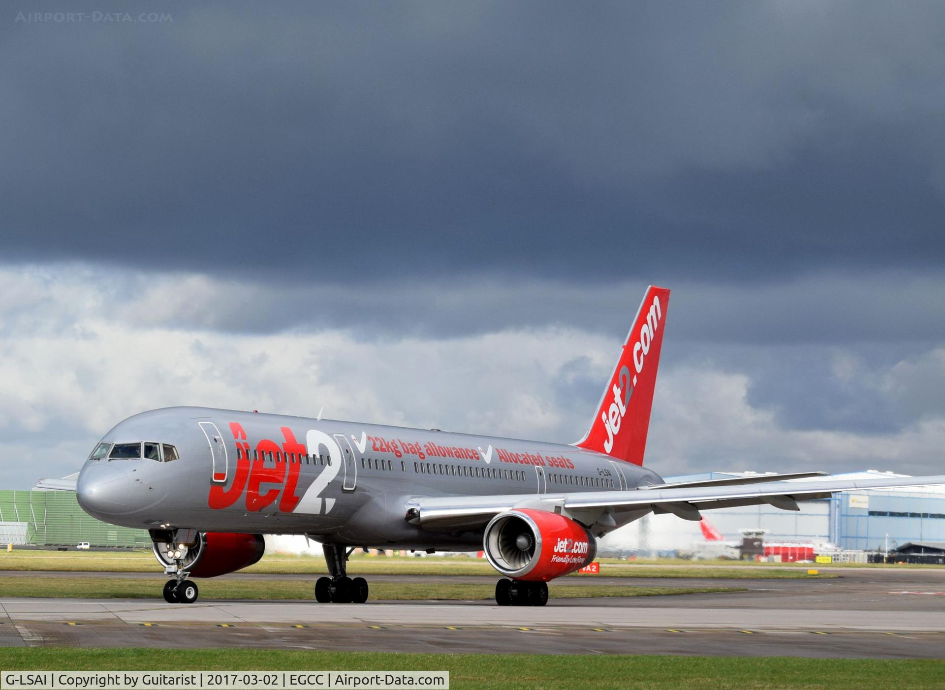 G-LSAI, 1987 Boeing 757-21B C/N 24016, At Manchester