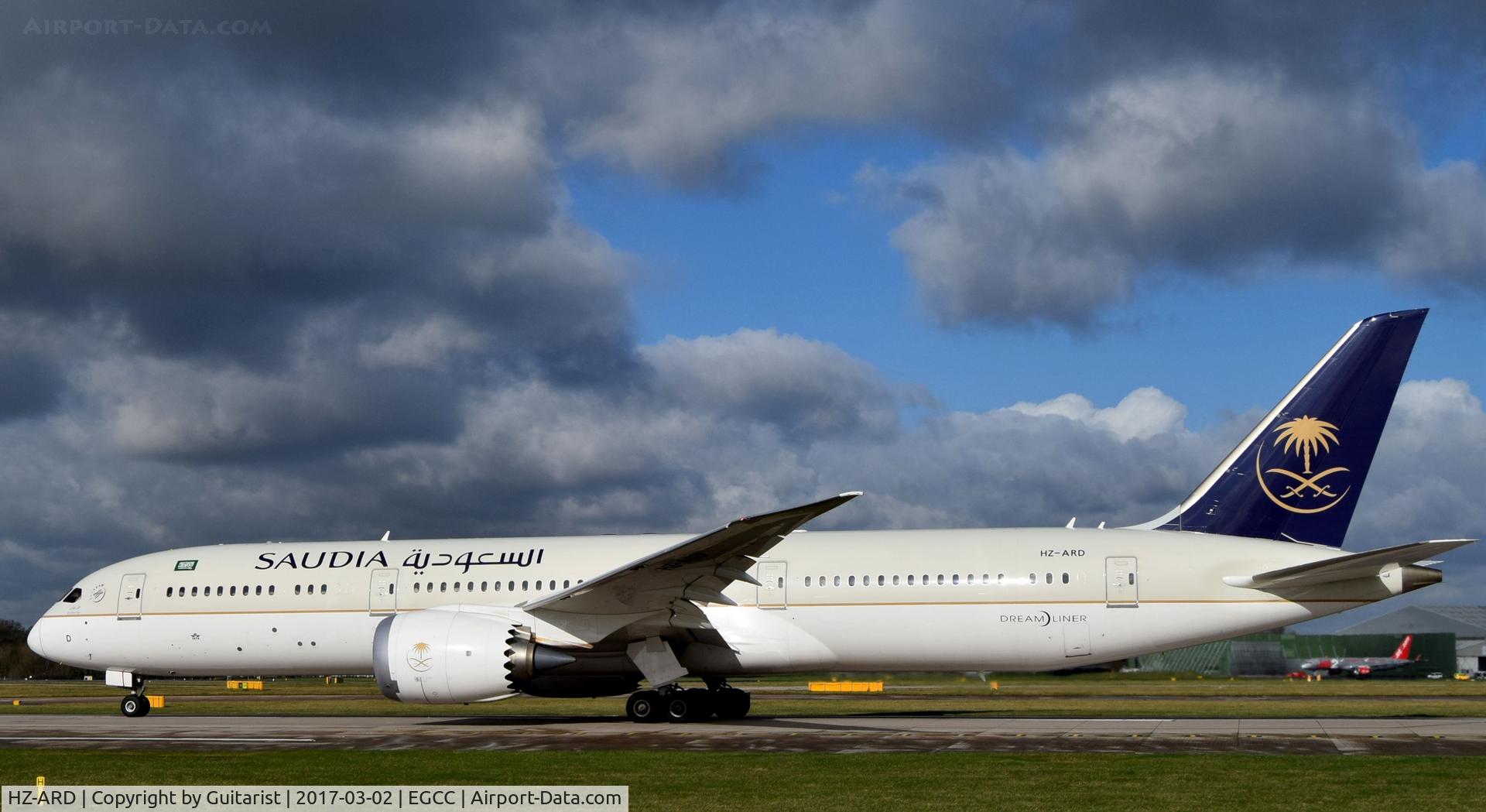 HZ-ARD, 2016 Boeing 787-9 Dreamliner C/N 41547, At Manchester