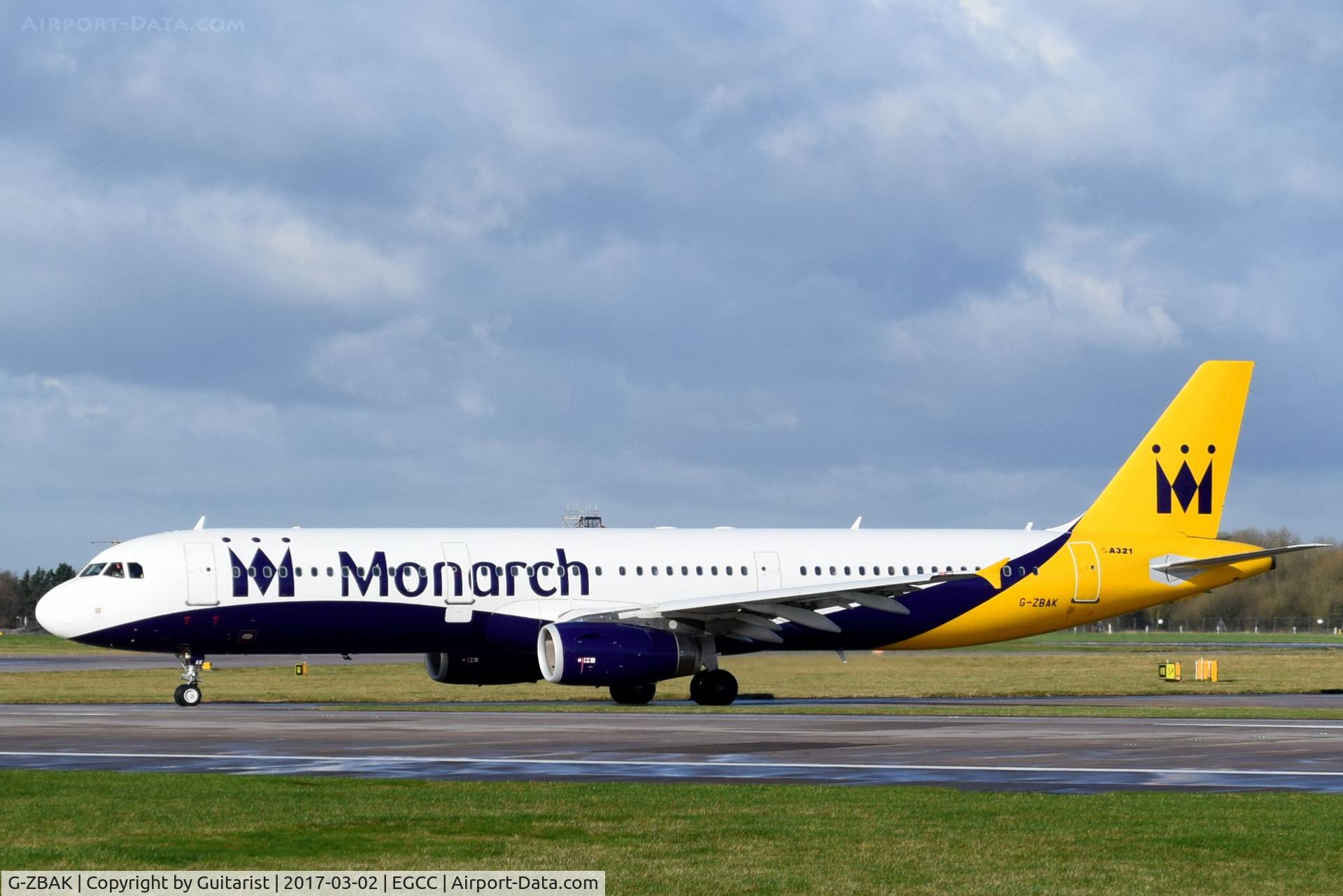 G-ZBAK, 2008 Airbus A321-231 C/N 3458, At Manchester