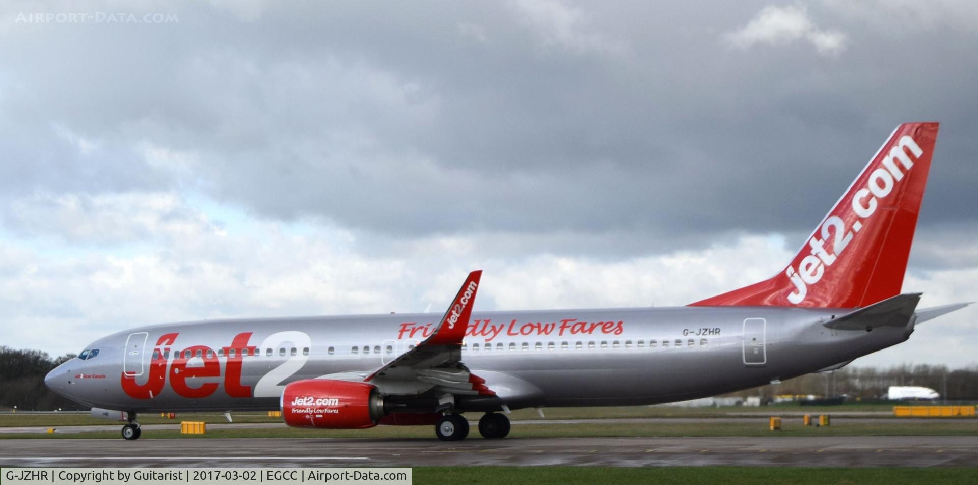 G-JZHR, 2016 Boeing 737-8MG C/N 63148, At Manchester