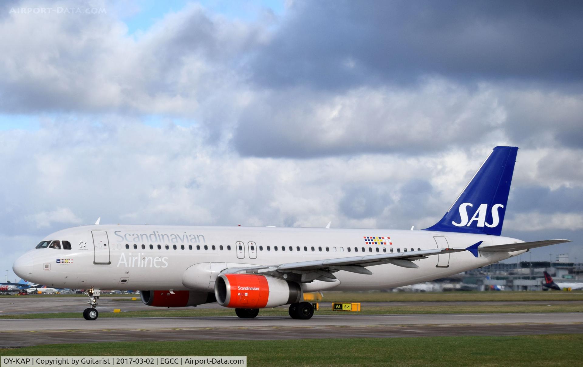 OY-KAP, 2007 Airbus A320-232 C/N 3086, At Manchester