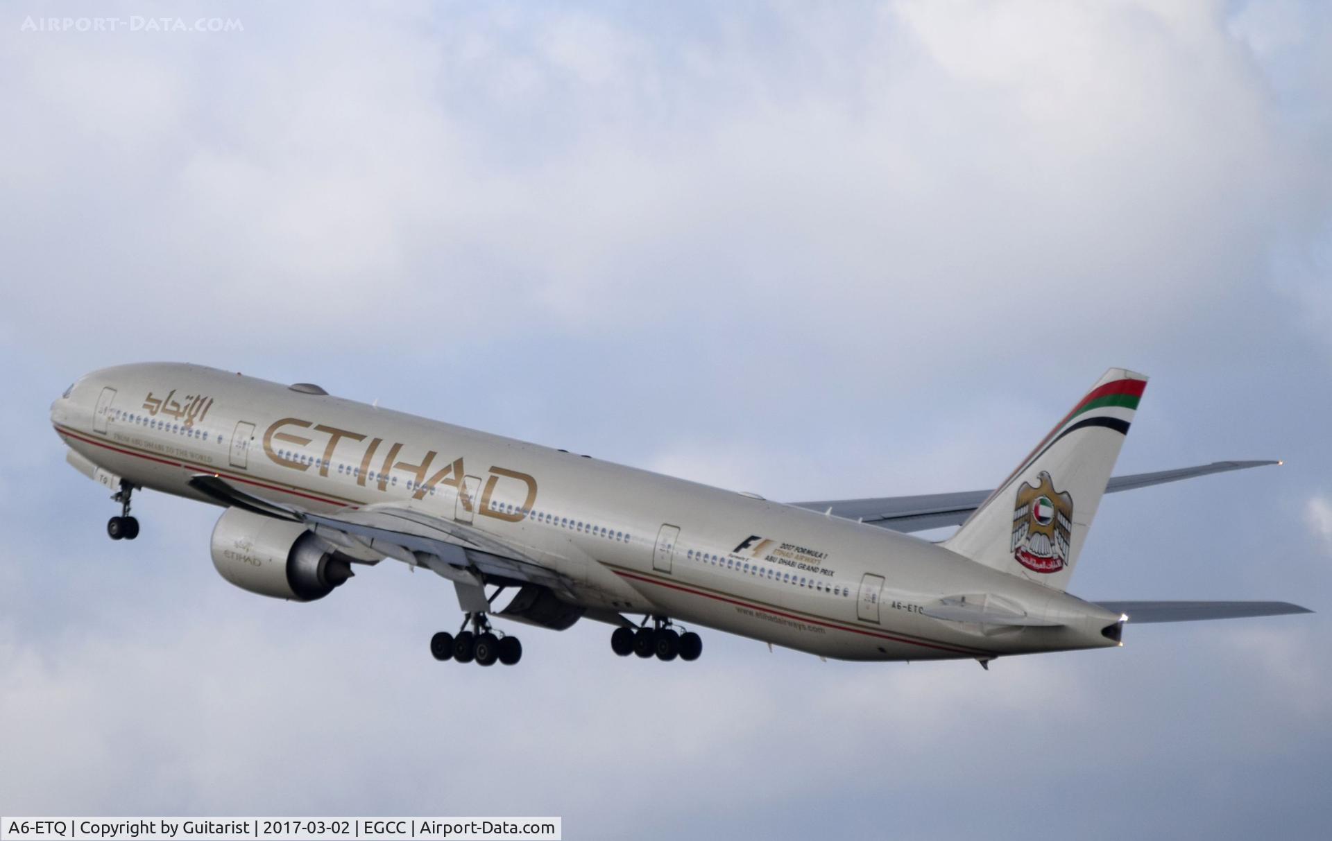 A6-ETQ, 2013 Boeing 777-3FX/ER C/N 41700, At Manchester