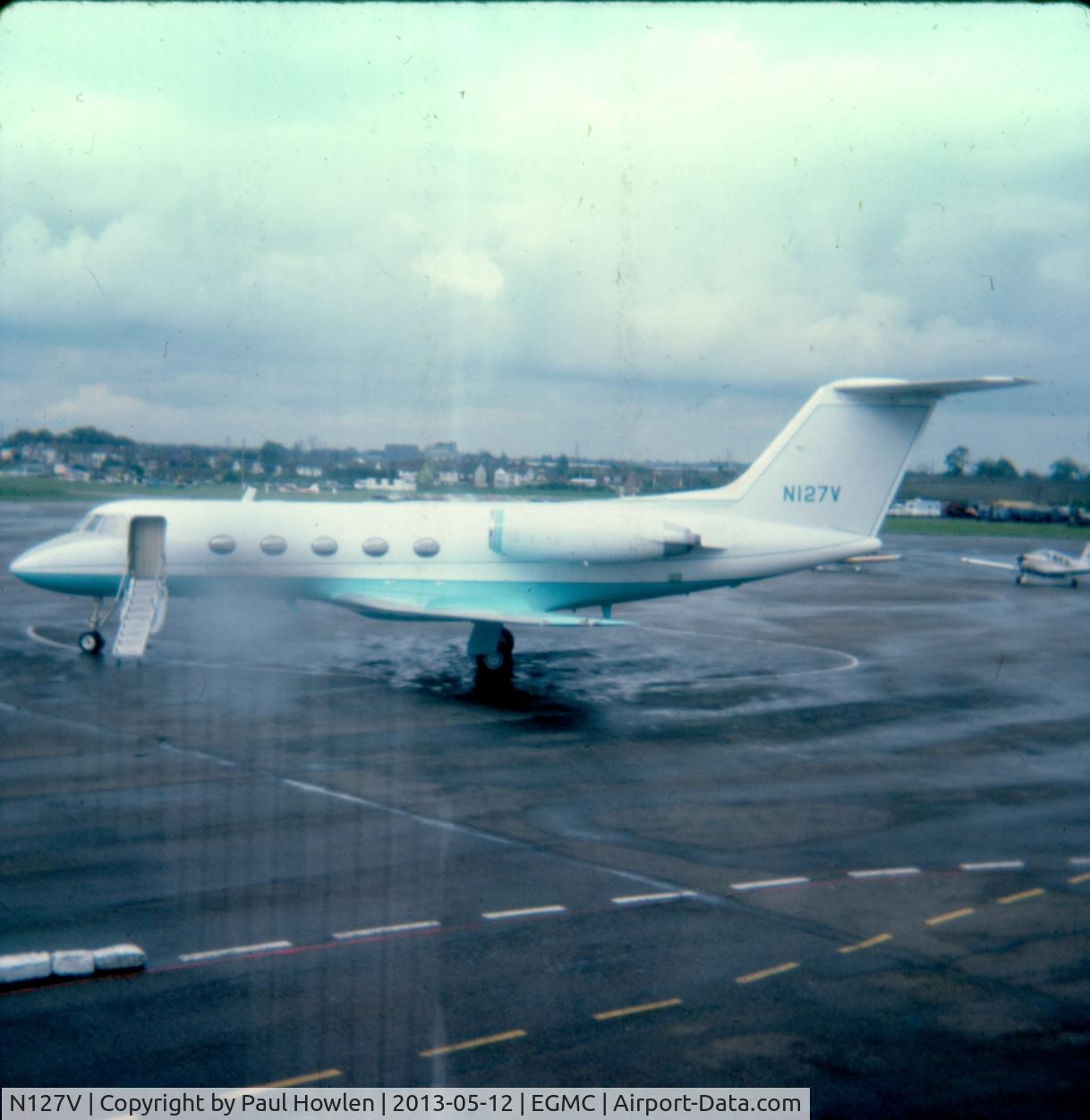 N127V, 1973 Grumman G-1159 Gulfstream II C/N 130, Visit to Southend Airport 1977