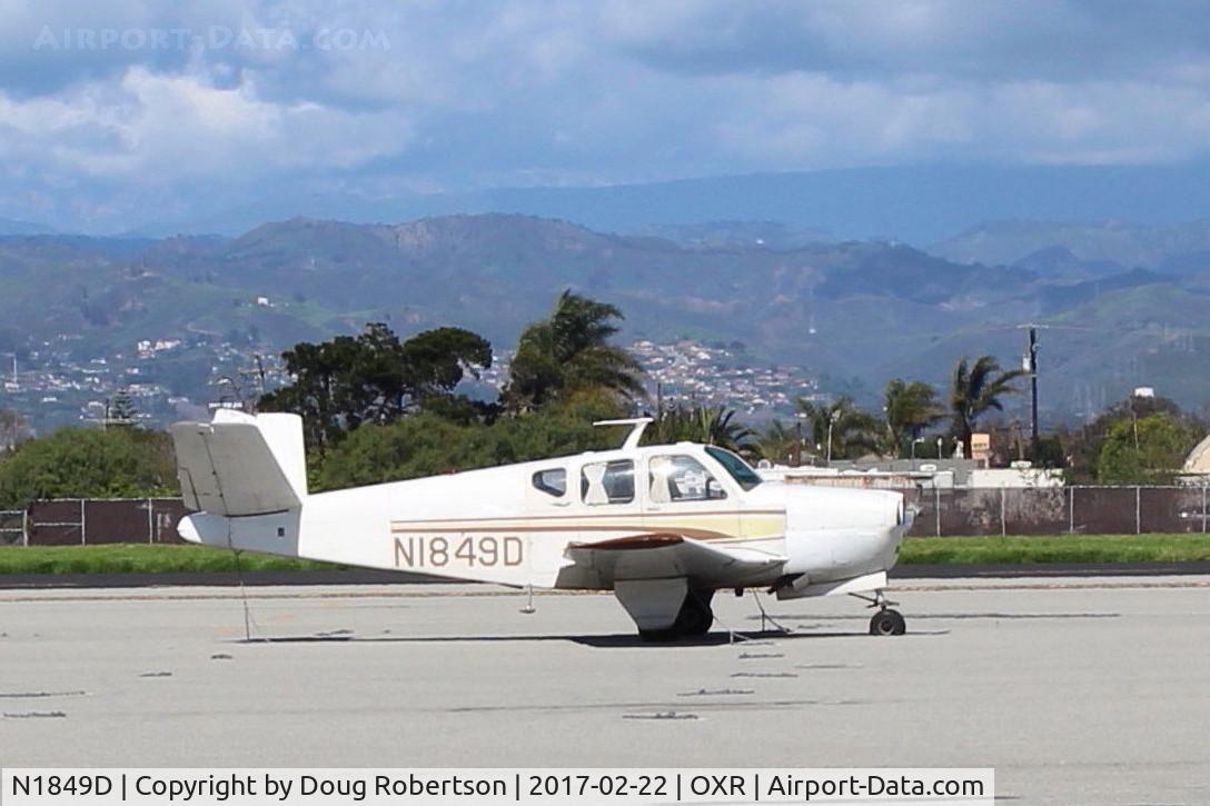 N1849D, 1952 Beech C35 Bonanza Bonanza C/N D-3100, 1952 Beech C35 BONANZA, Continental E-185-II 205 Hp for 1 minute, 185 Hp continuous