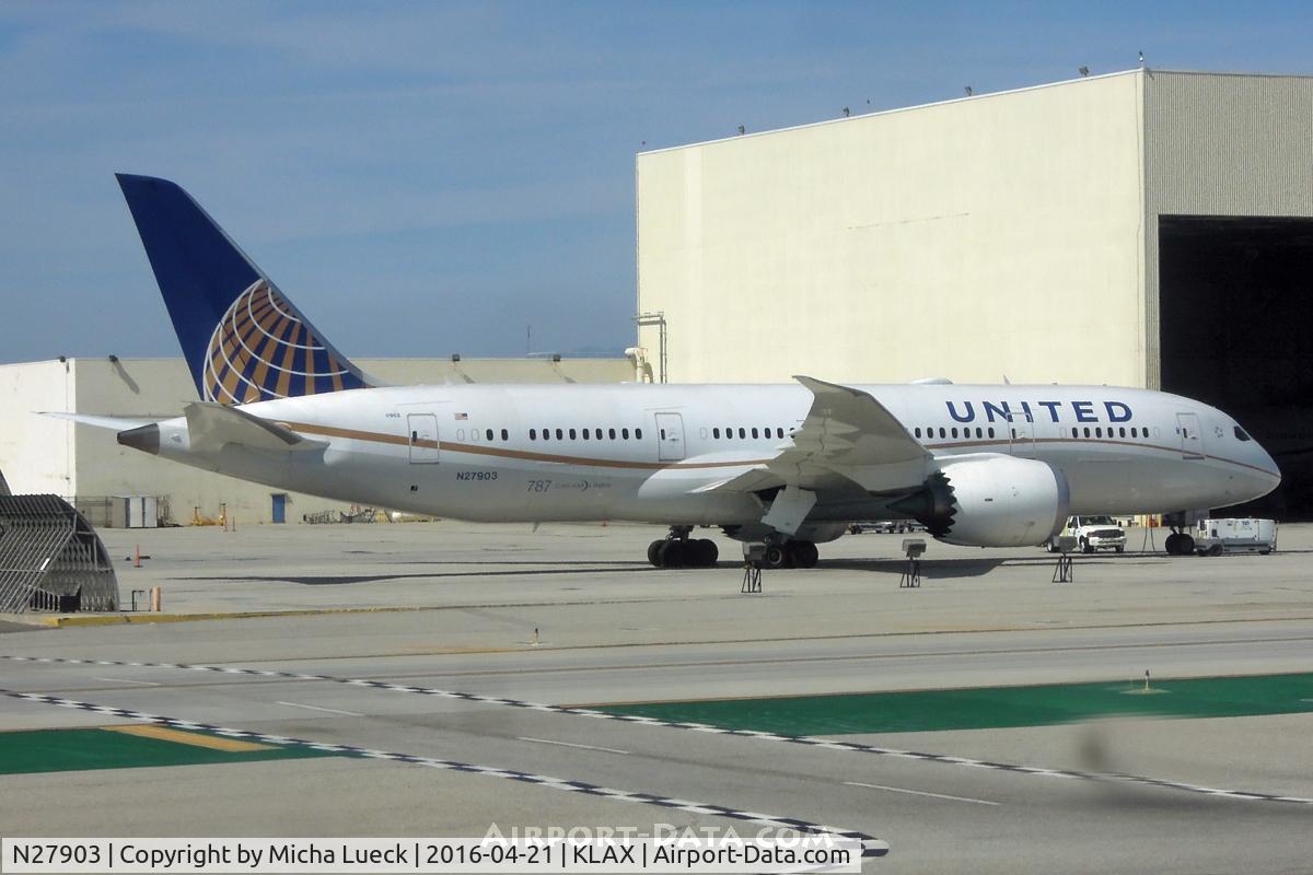 N27903, 2012 Boeing 787-8 Dreamliner C/N 34823, At LAX