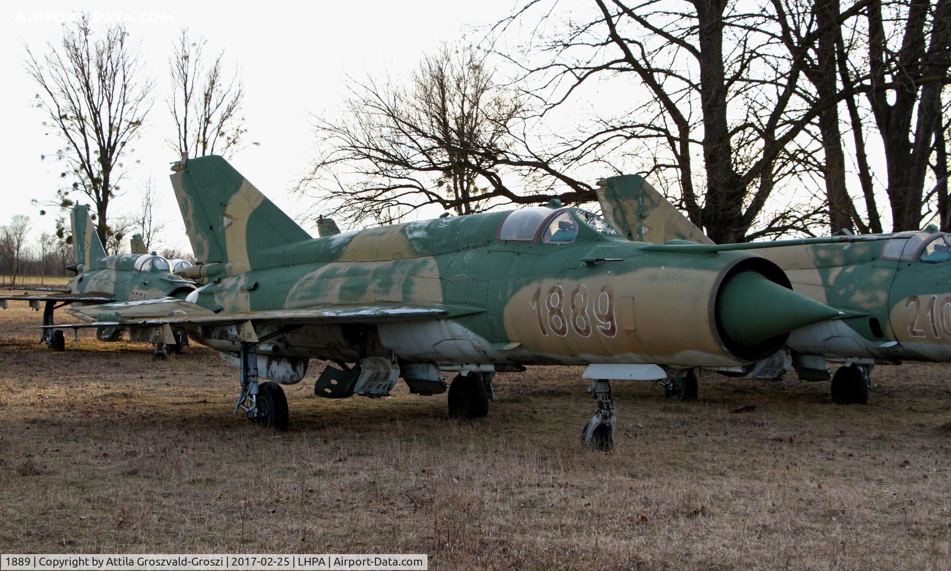 1889, 1978 Mikoyan-Gurevich MiG-21bis 75AP C/N 75061889, Pápa stored off-site airport, Hungary