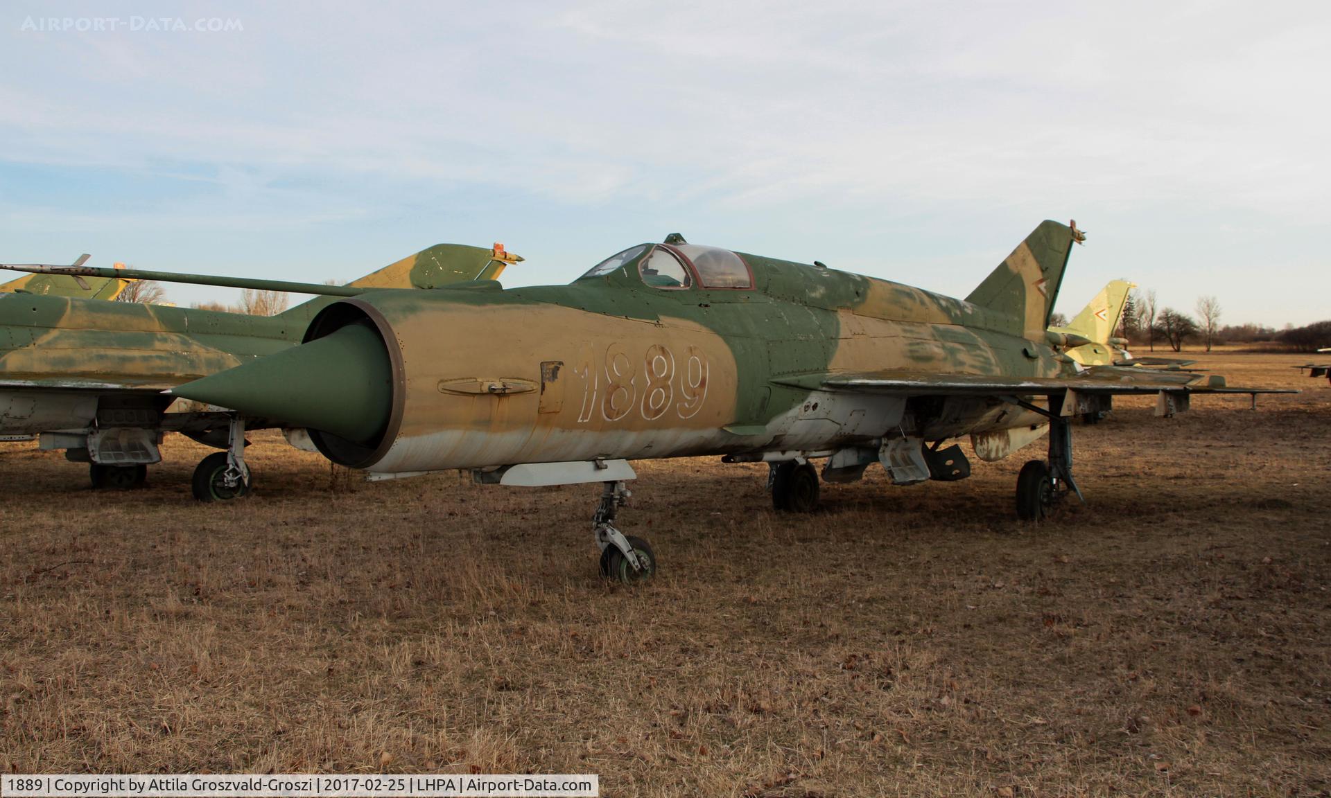 1889, 1978 Mikoyan-Gurevich MiG-21bis 75AP C/N 75061889, Pápa stored off-site airport, Hungary