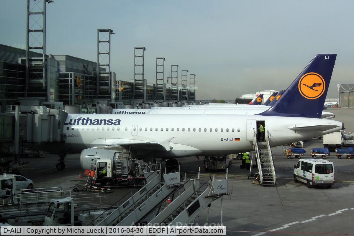 D-AILI, 1997 Airbus A319-114 C/N 651, At FRA