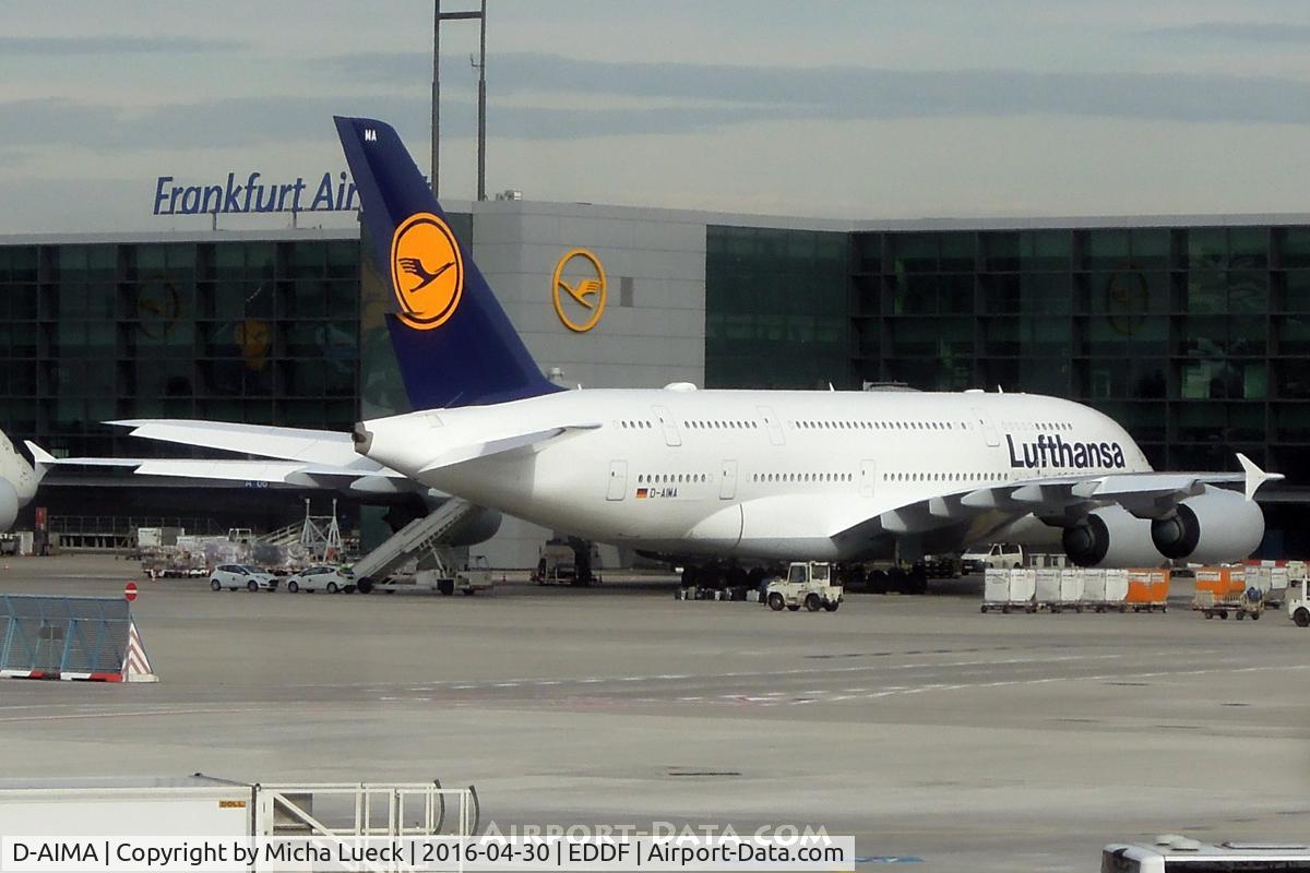 D-AIMA, 2010 Airbus A380-841 C/N 038, At FRA