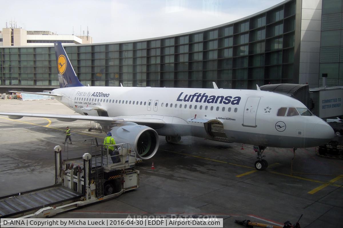 D-AINA, 2015 Airbus A320-271N C/N 6801, My first glance at a NEO