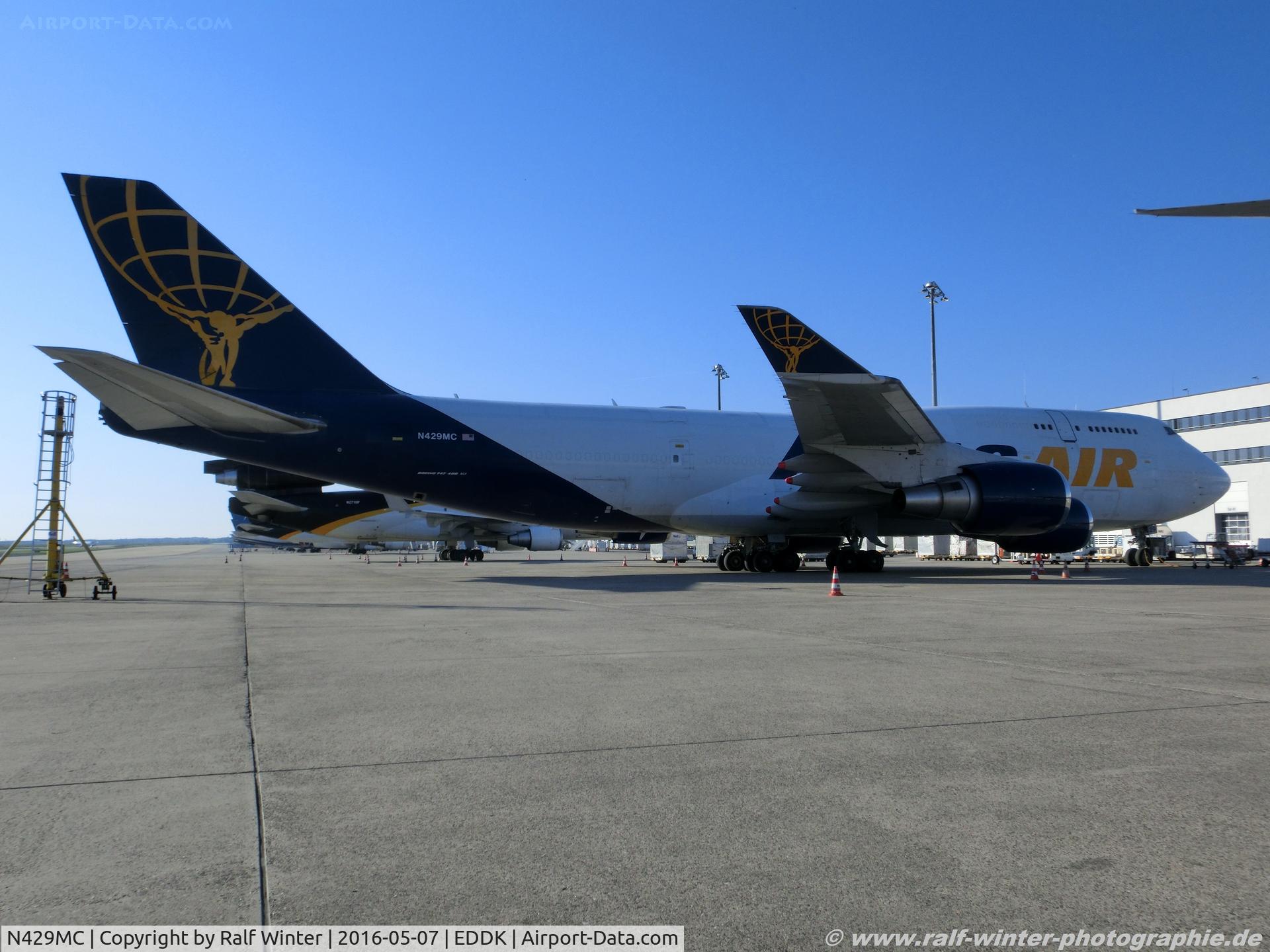 N429MC, 1990 Boeing 747-481 C/N 24833, Boeing 747-481 - 5Y GTI Atlas Air - 24833 - N429MC - 07.05.2016 - CGN