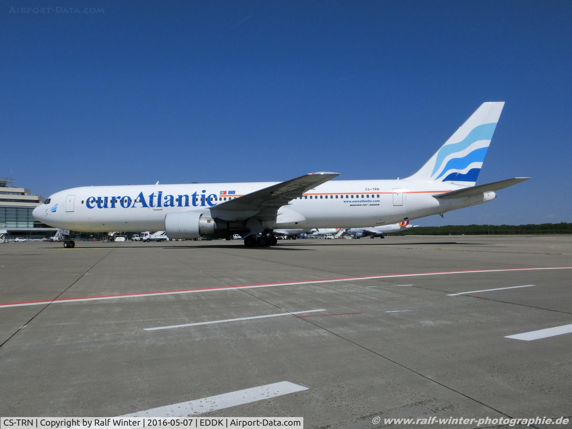 CS-TRN, 1993 Boeing 767-33A C/N 25535, Boeing 767-33AER - YU MMZ euroAtlantic Airways - 25535 - CS-TRN - 07.05.2016 - CGN