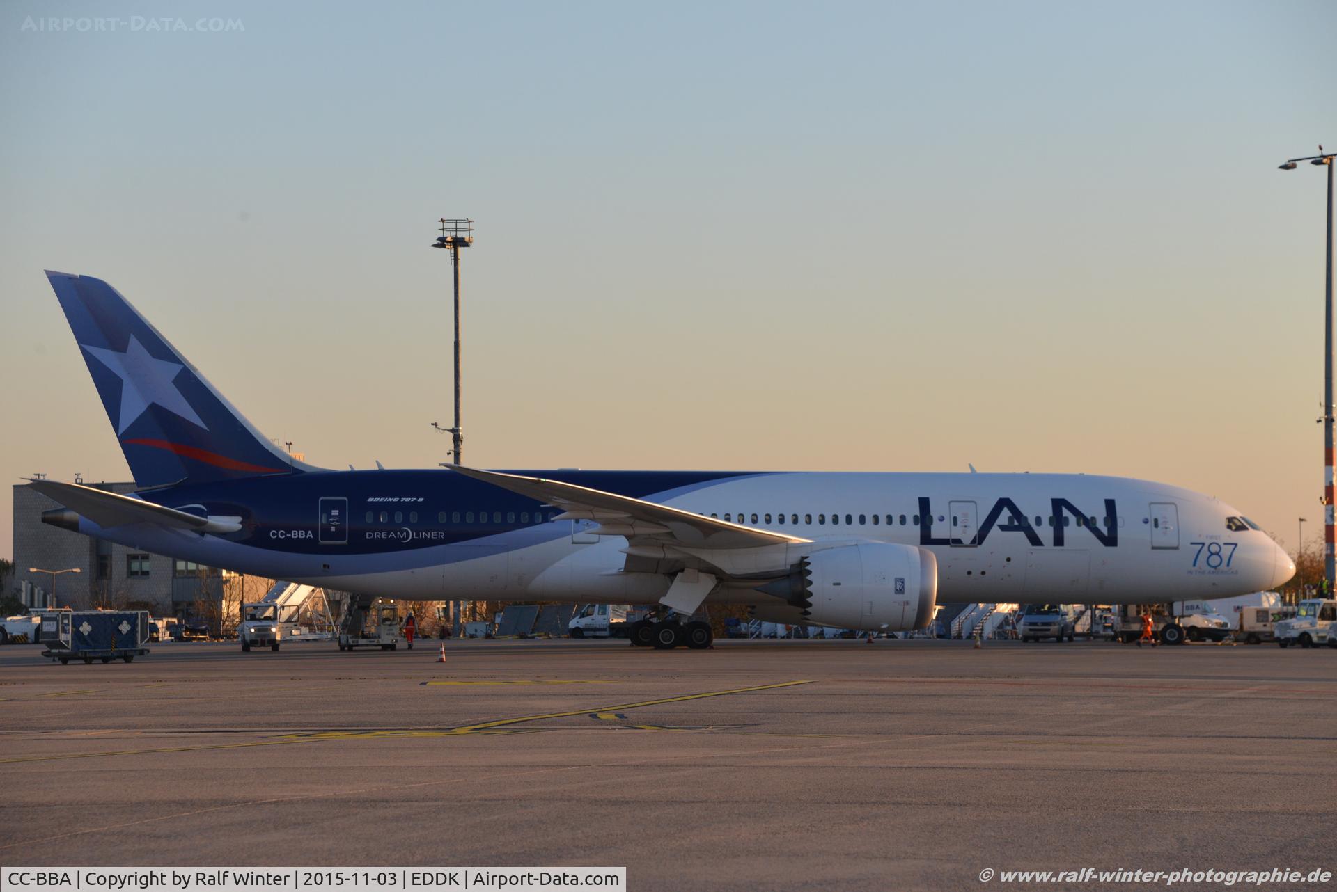 CC-BBA, 2012 Boeing 787-8 Dreamliner C/N 38471, Boeing 787-8 Dreamliner - LA LAN LAN Airways - 38471 - CC-BBA - 03.11.2015 - CGN