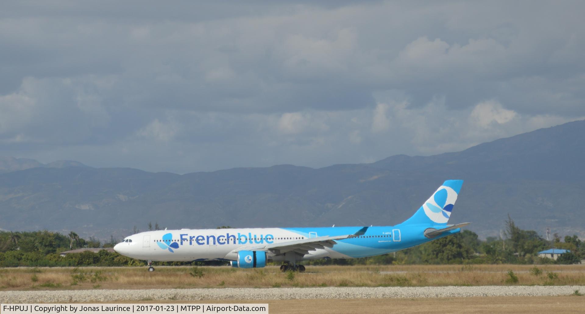 F-HPUJ, 2016 Airbus A330-232 C/N 1727, Aircraft French Blue for Air Caraïbes at the PAP Runway