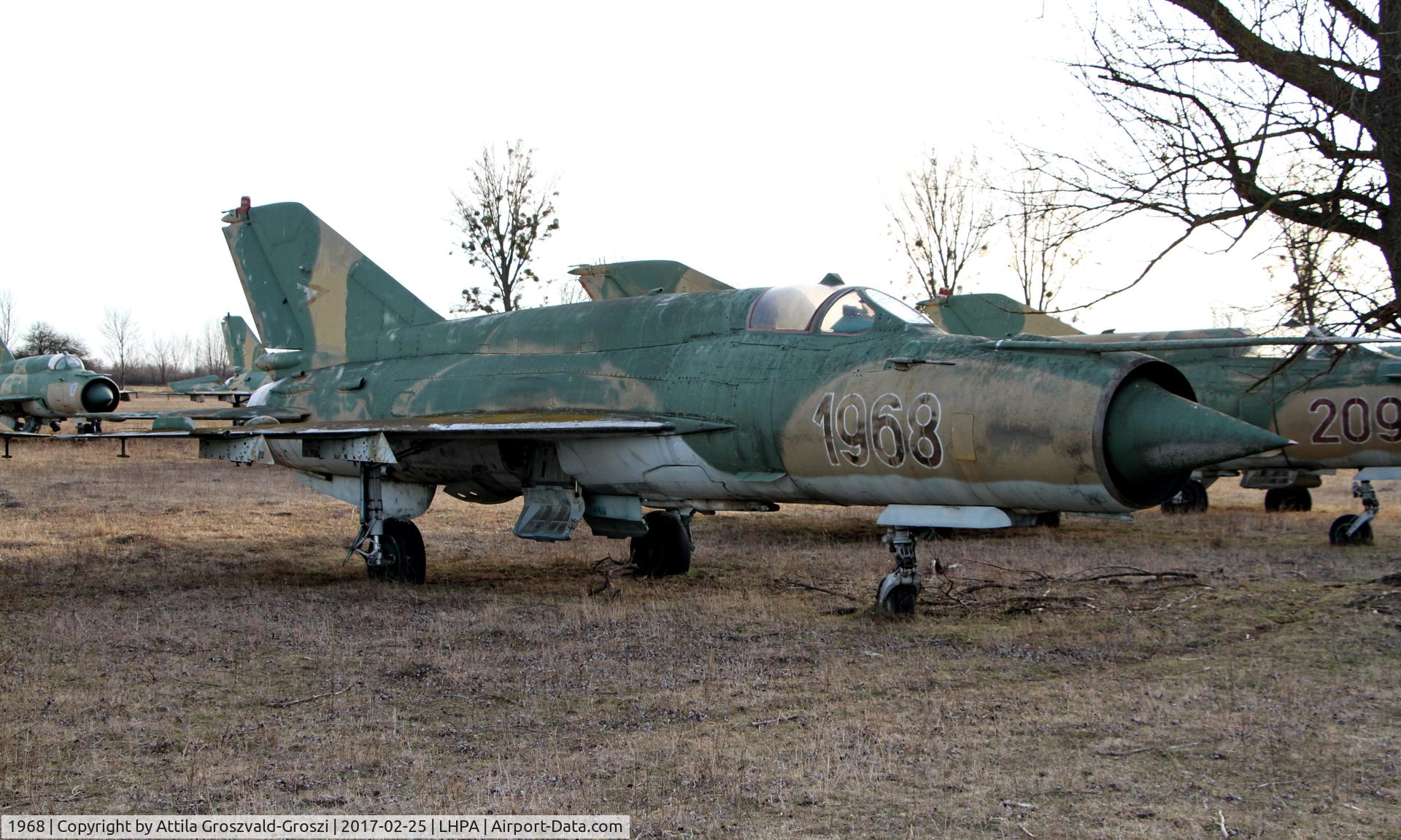 1968, 1978 Mikoyan-Gurevich MiG-21bis 75AP C/N 75061968, Pápa stored off-site airport, Hungary