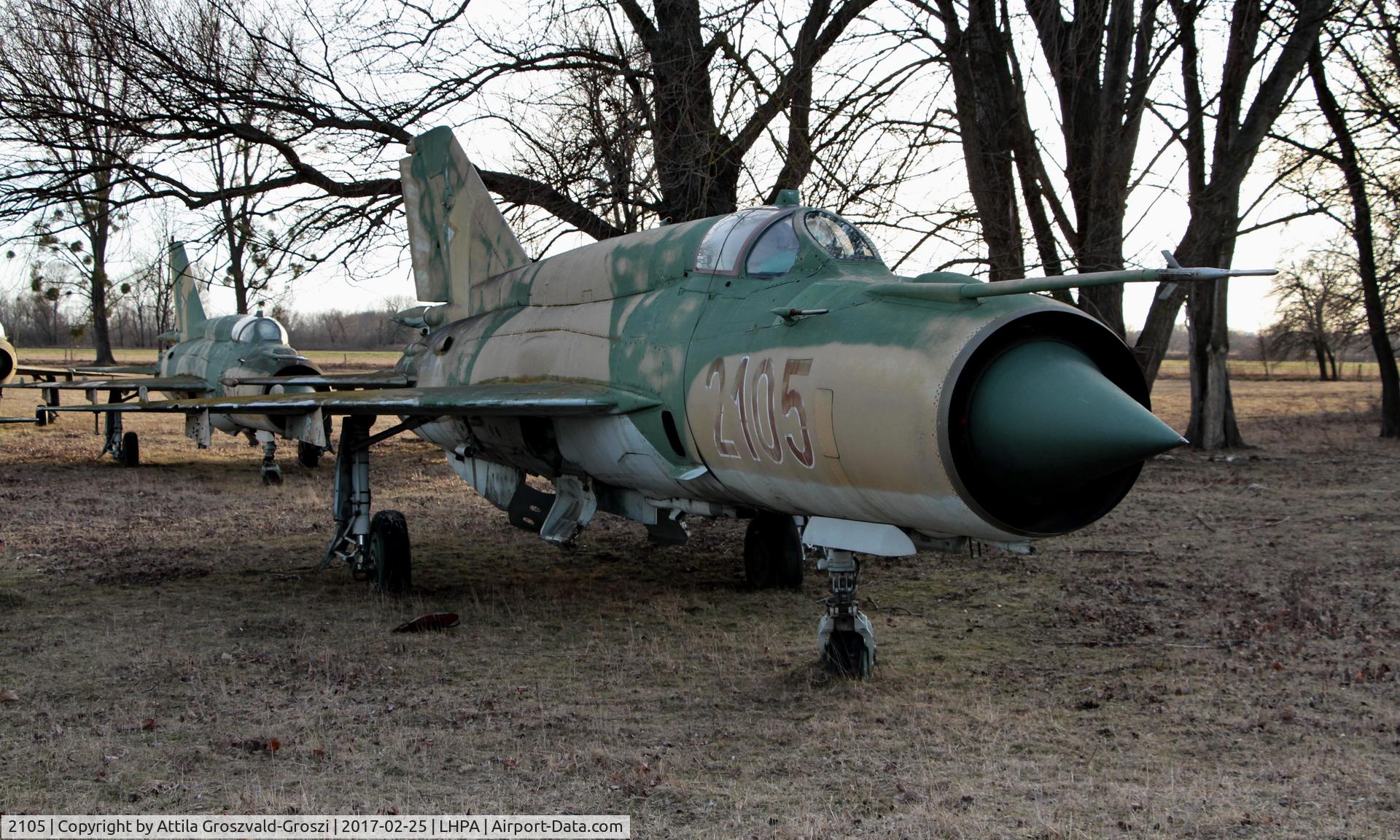 2105, 1978 Mikoyan-Gurevich MiG-21bis 75AP C/N 25062105, Pápa stored off-site airport, Hungary