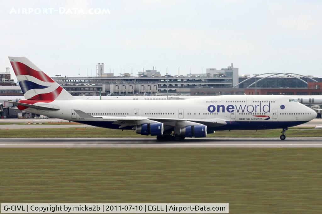 G-CIVL, 1997 Boeing 747-436 C/N 27478, Taxiing. Scrapped in april 2020