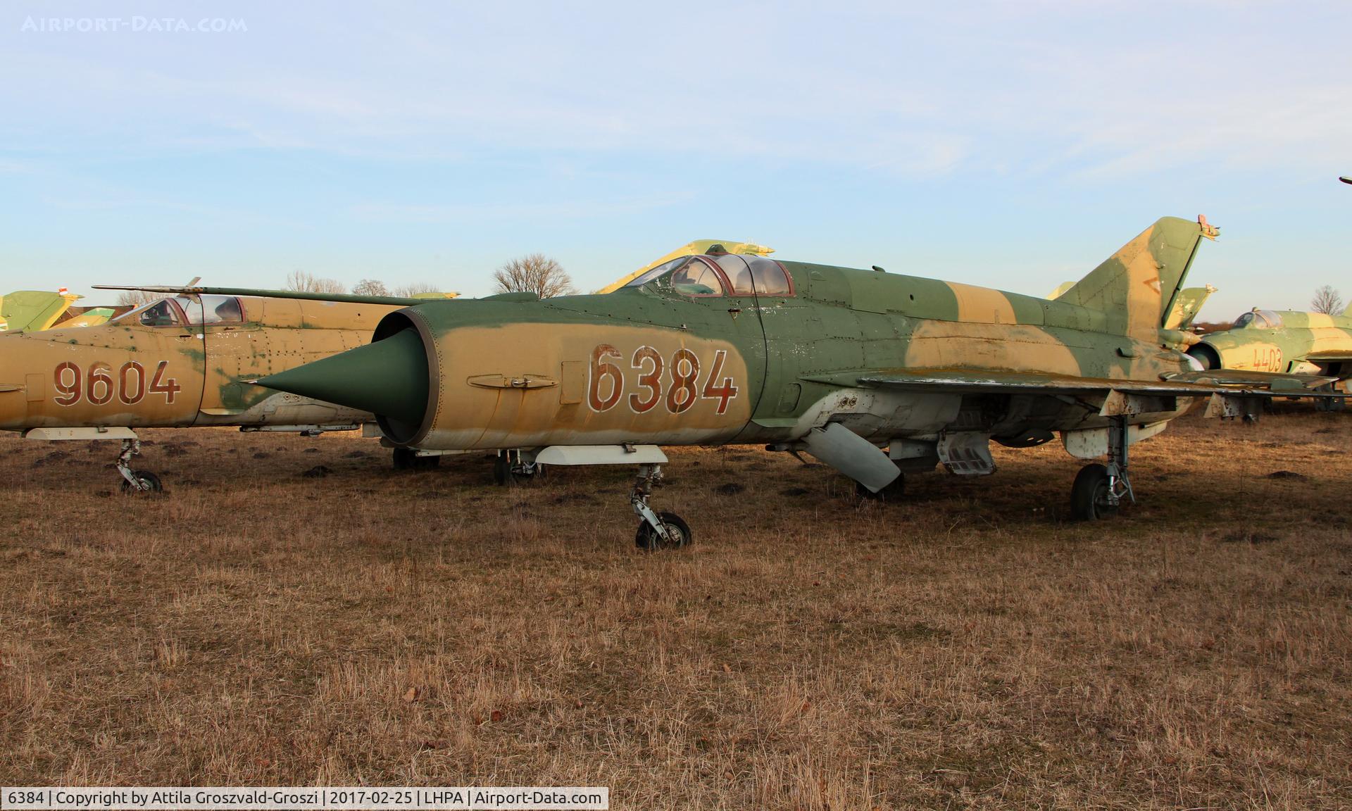 6384, 1977 Mikoyan-Gurevich MiG-21bis 75AP C/N 75046384, Pápa stored off-site airport, Hungary