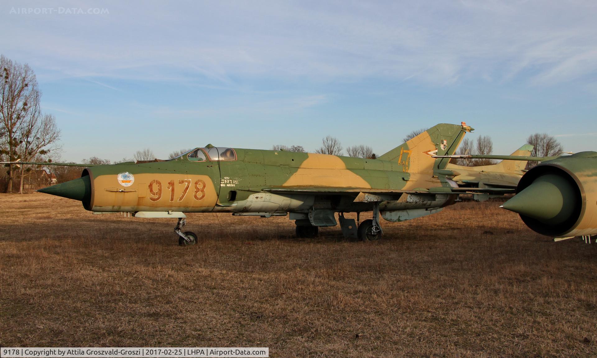 9178, 1977 Mikoyan-Gurevich MiG-21bis 75AP C/N 75049178, Pápa stored off-site airport, Hungary