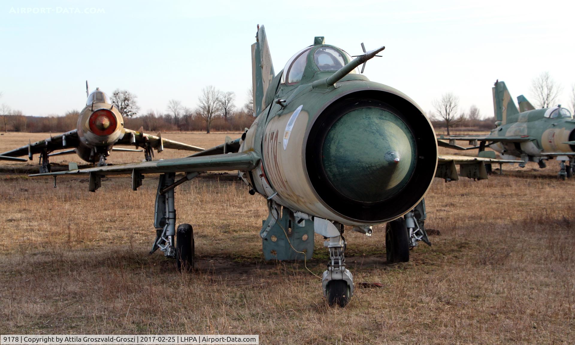 9178, 1977 Mikoyan-Gurevich MiG-21bis 75AP C/N 75049178, Pápa stored off-site airport, Hungary