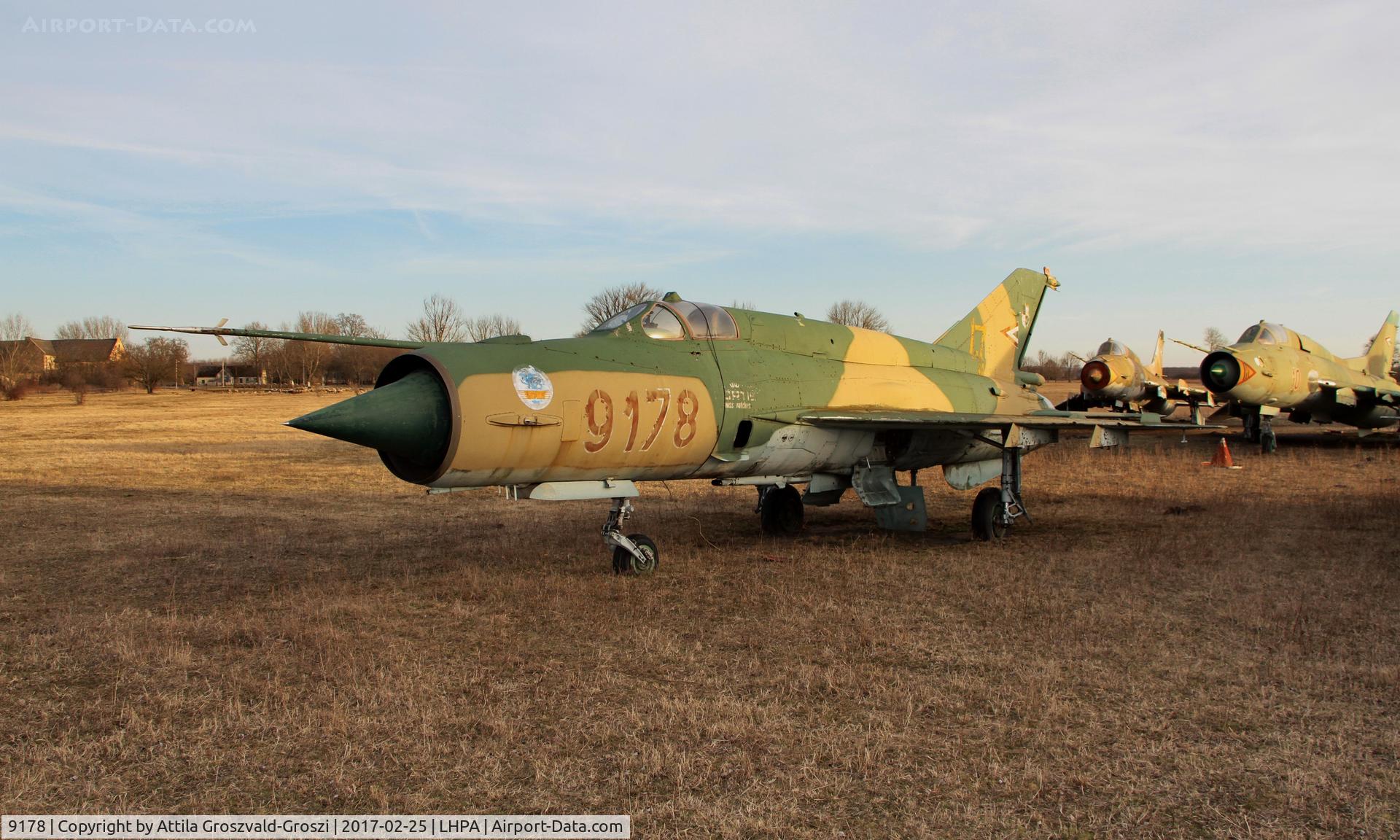9178, 1977 Mikoyan-Gurevich MiG-21bis 75AP C/N 75049178, Pápa stored off-site airport, Hungary