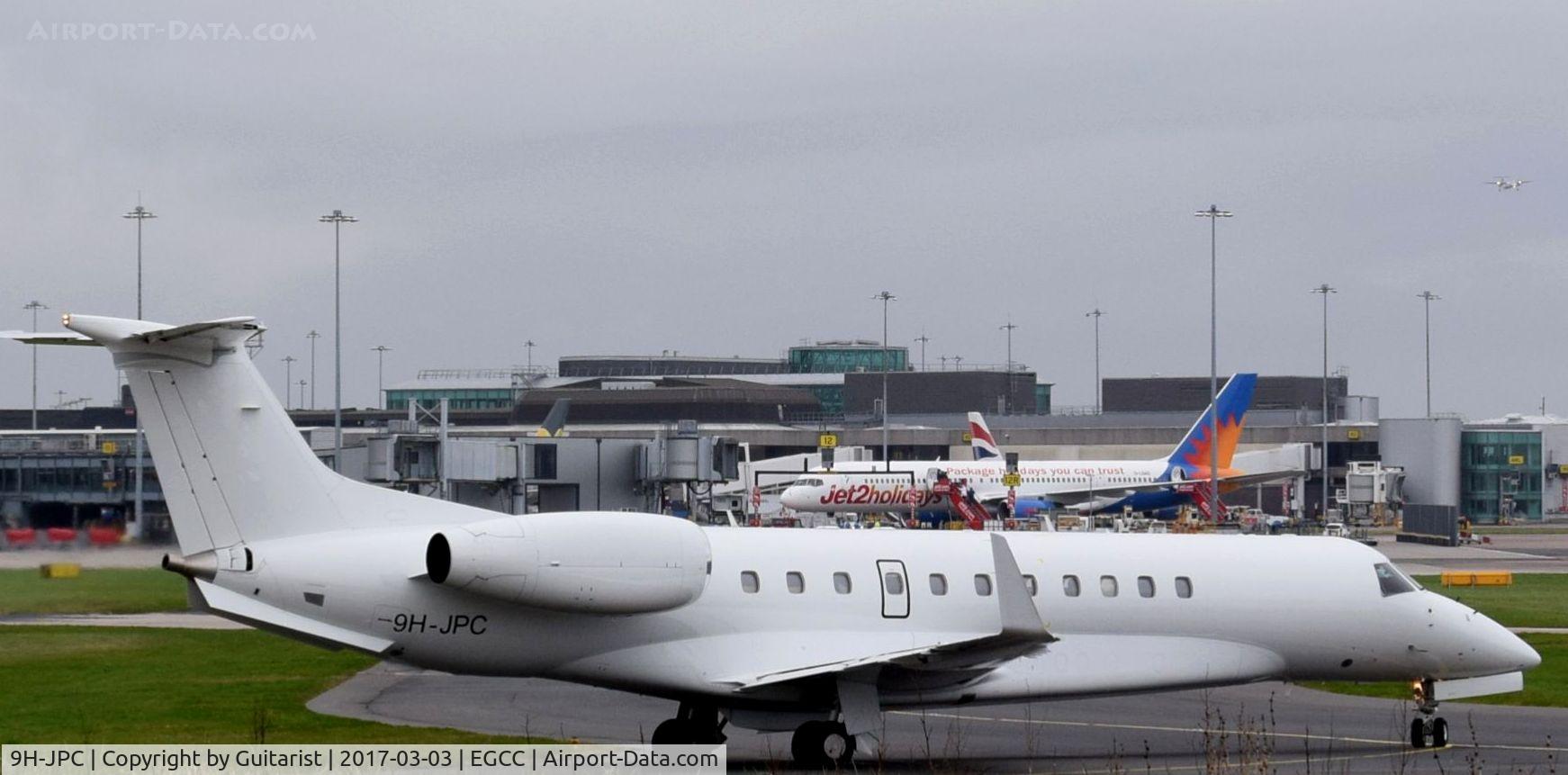 9H-JPC, 2007 Embraer EMB-135BJ Legacy C/N 14501010, At Manchester