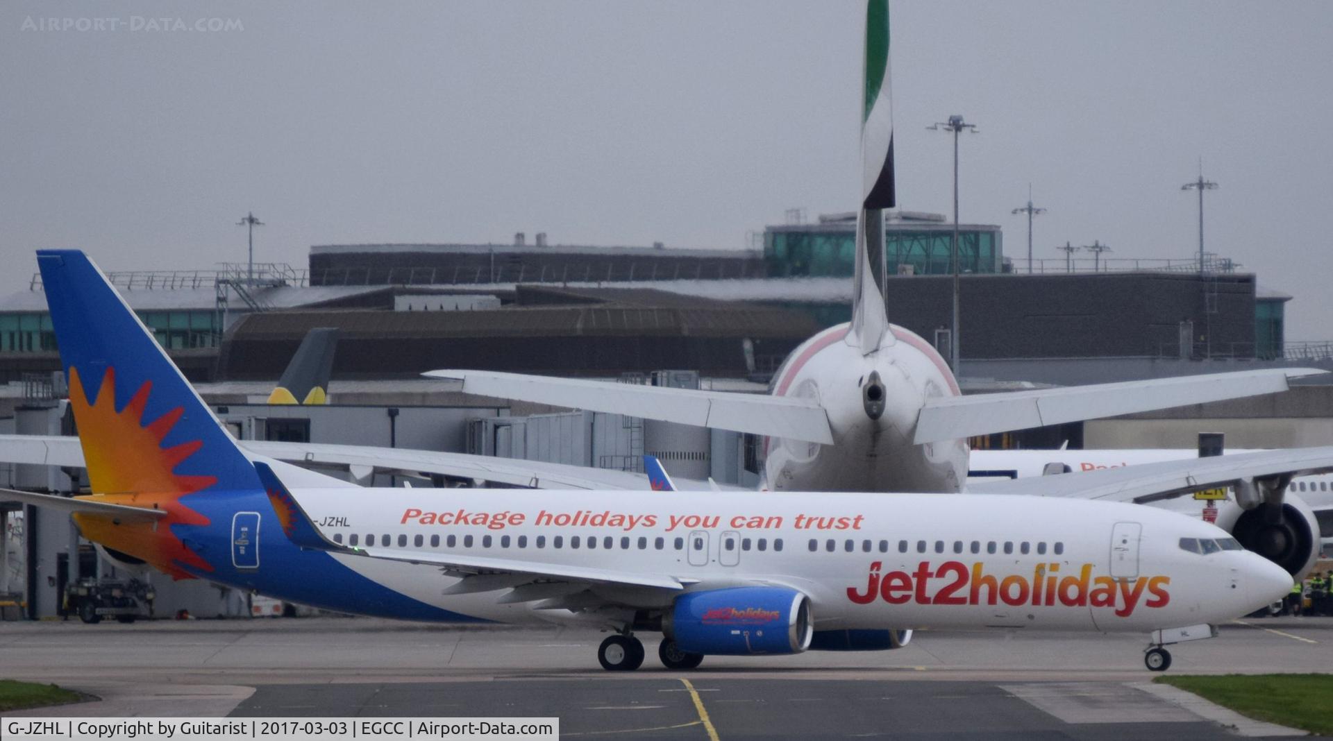 G-JZHL, 2016 Boeing 737-8MG C/N 63568, At Manchester