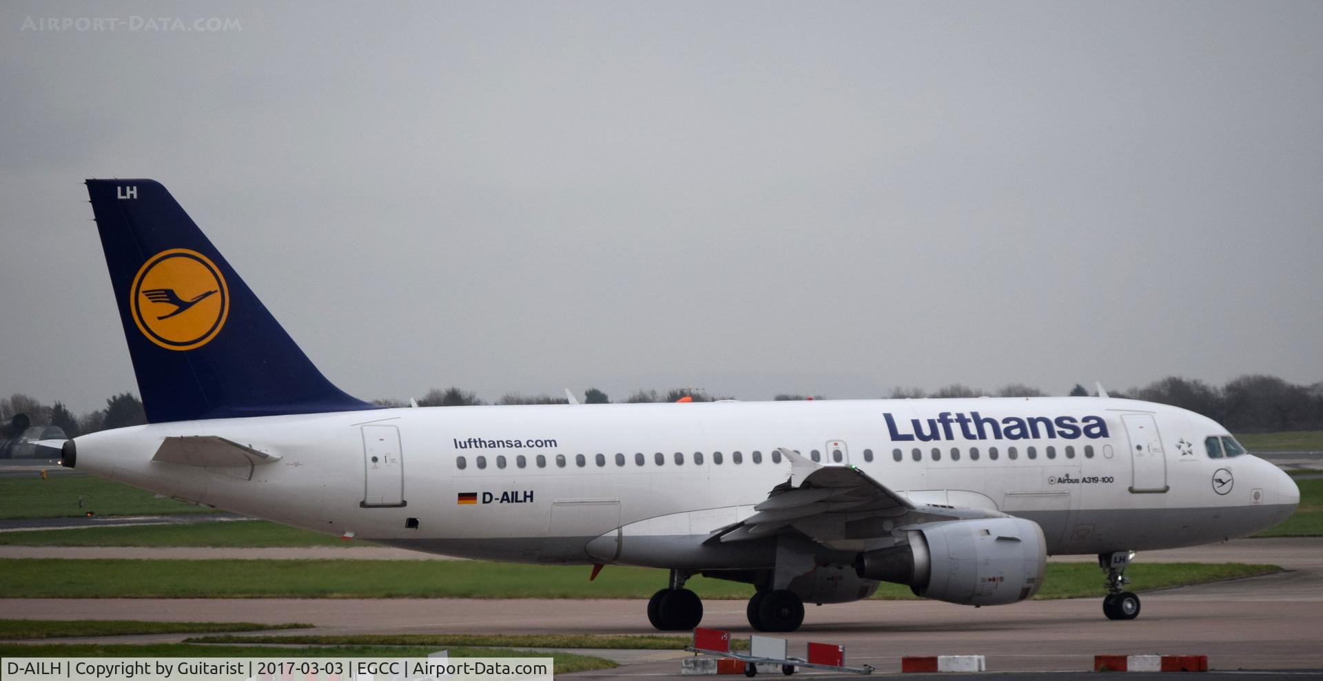 D-AILH, 1997 Airbus A319-114 C/N 641, At Manchester
