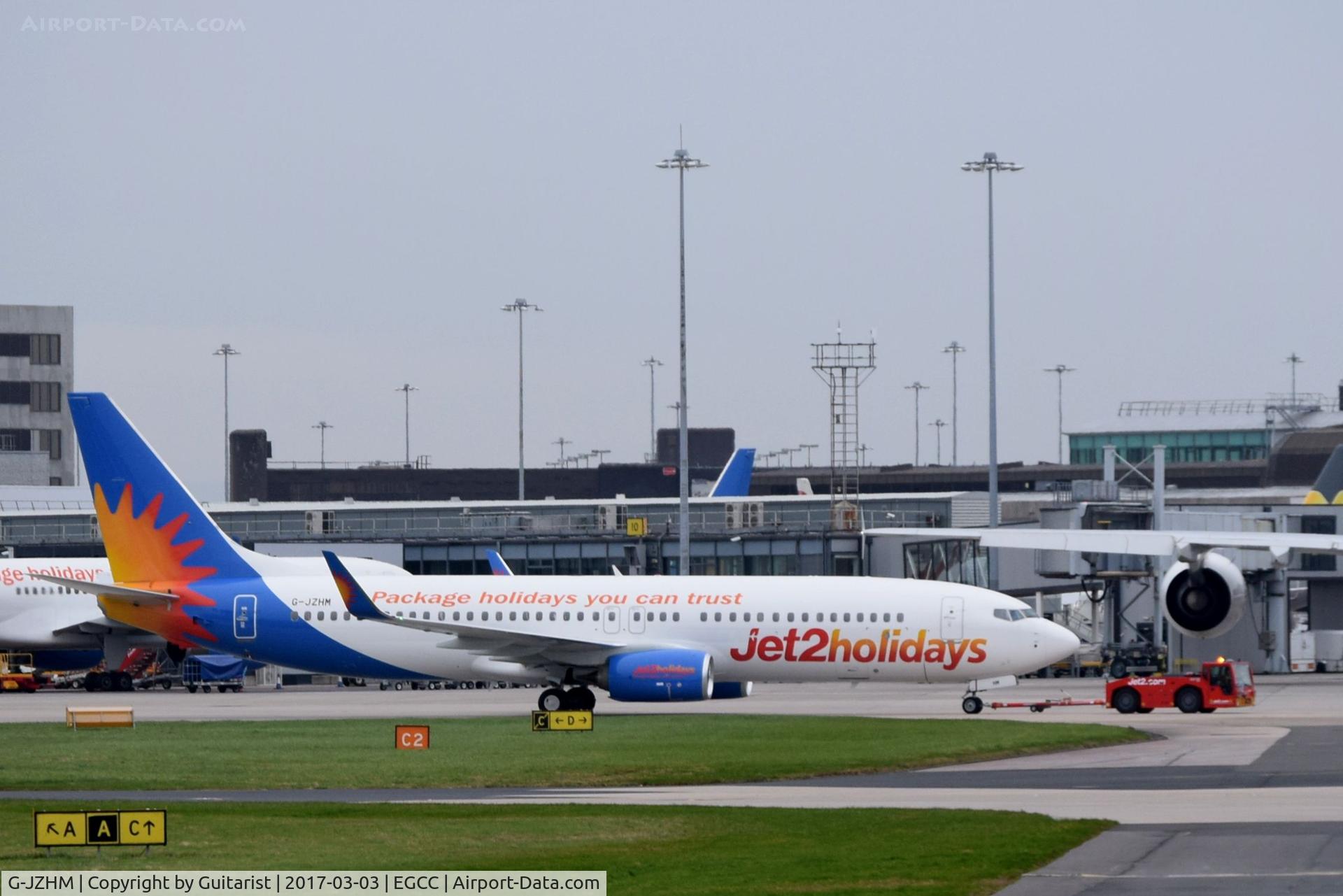 G-JZHM, 2016 Boeing 737-8MG C/N 63570, At Manchester