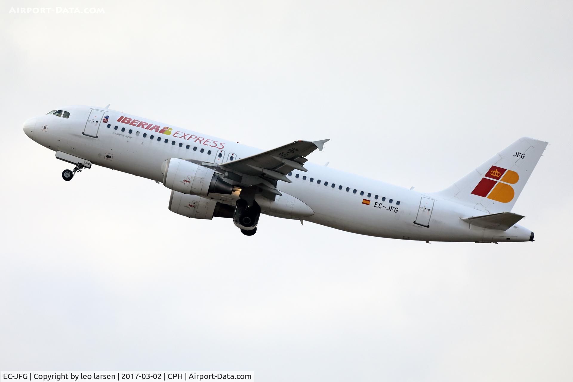 EC-JFG, 2004 Airbus A320-214 C/N 2143, Copenhagen 2.3.2017