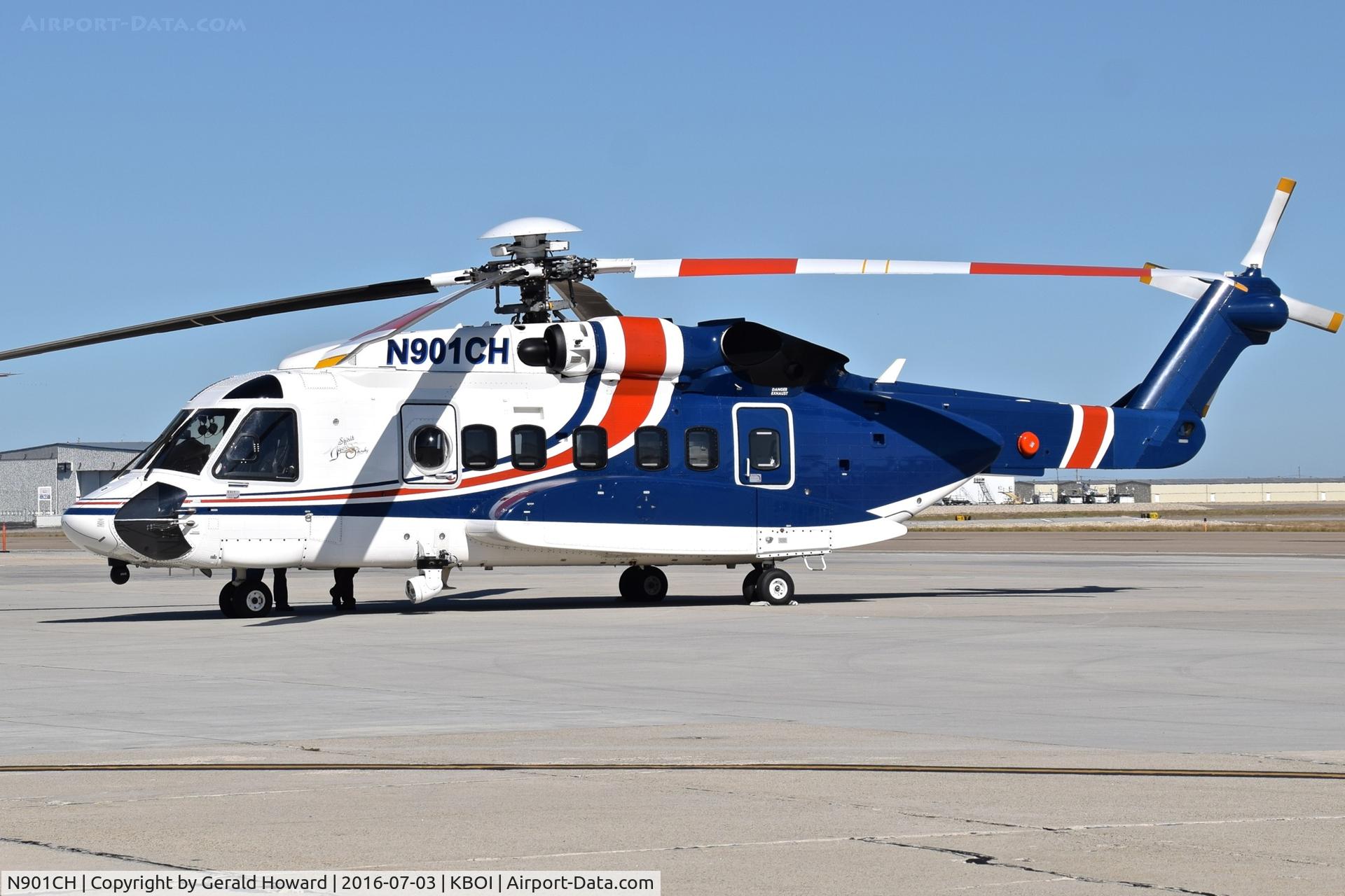 N901CH, 2009 Sikorsky S-92A C/N 920114, Parked on south GA ramp.