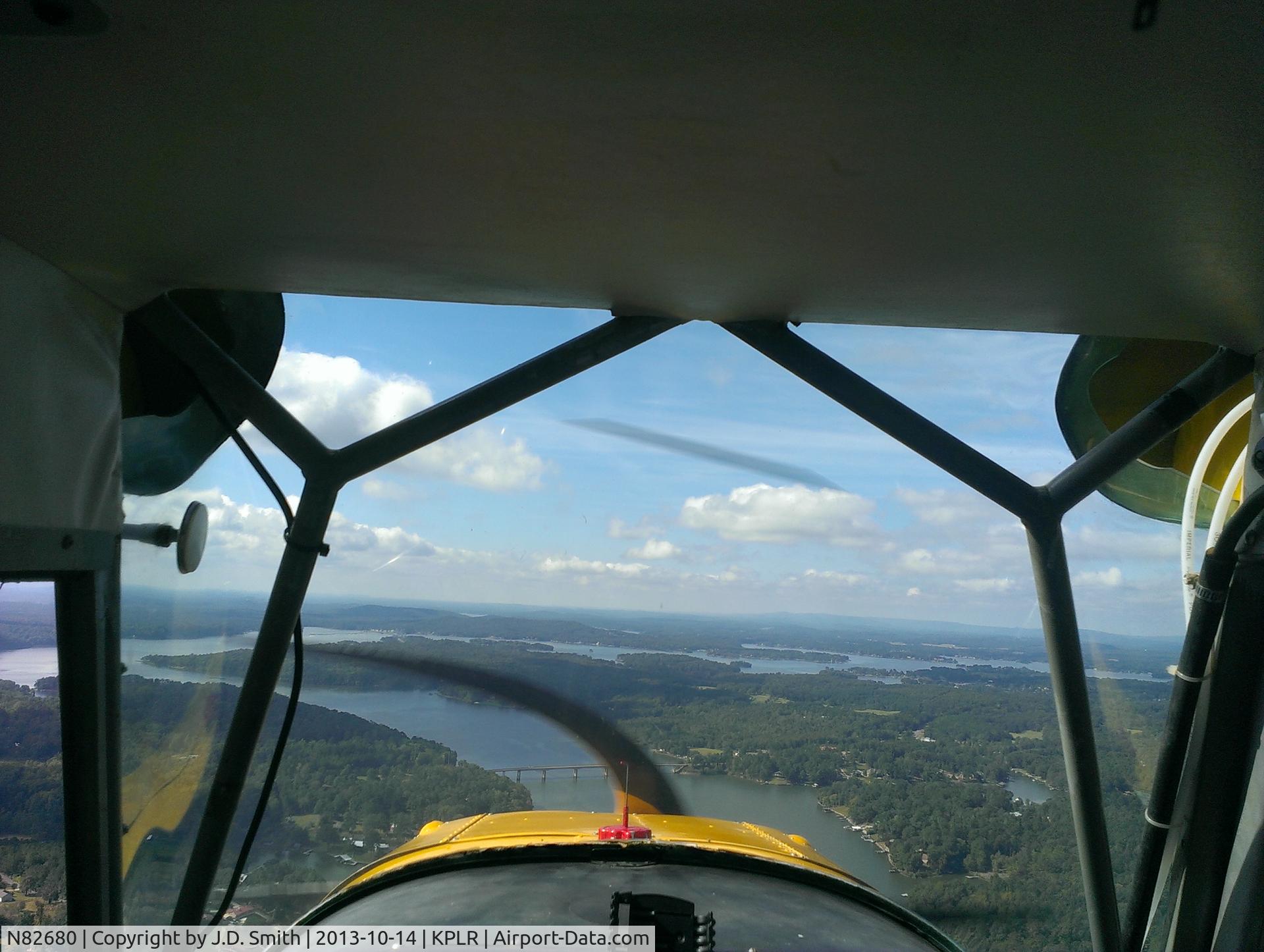 N82680, 1946 Aeronca 7AC Champion C/N 7AC-1322, Over Lake Logan Martin