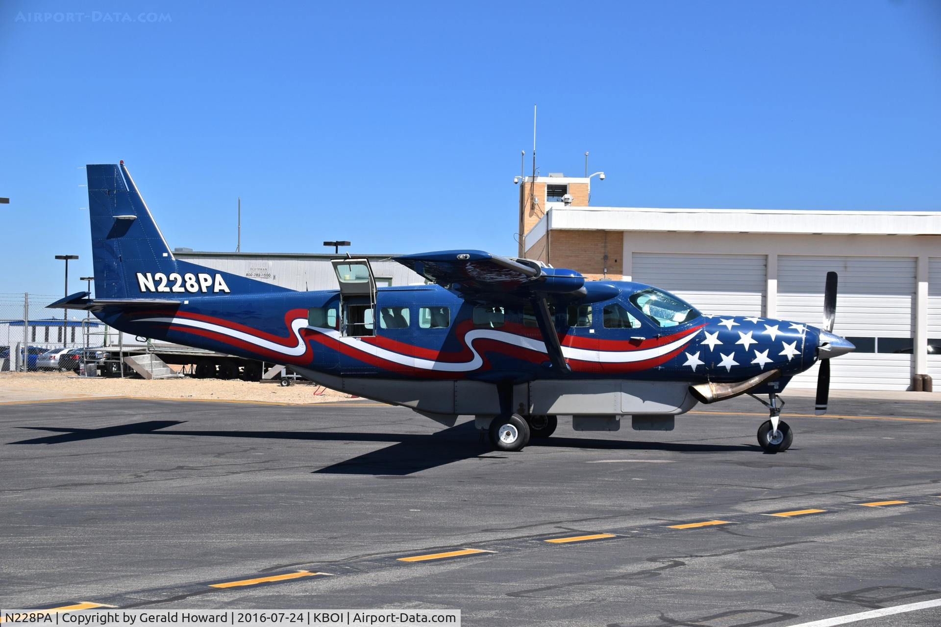 N228PA, 2002 Cessna 208B Grand Caravan C/N 208B0930, Parked on back country ramp.