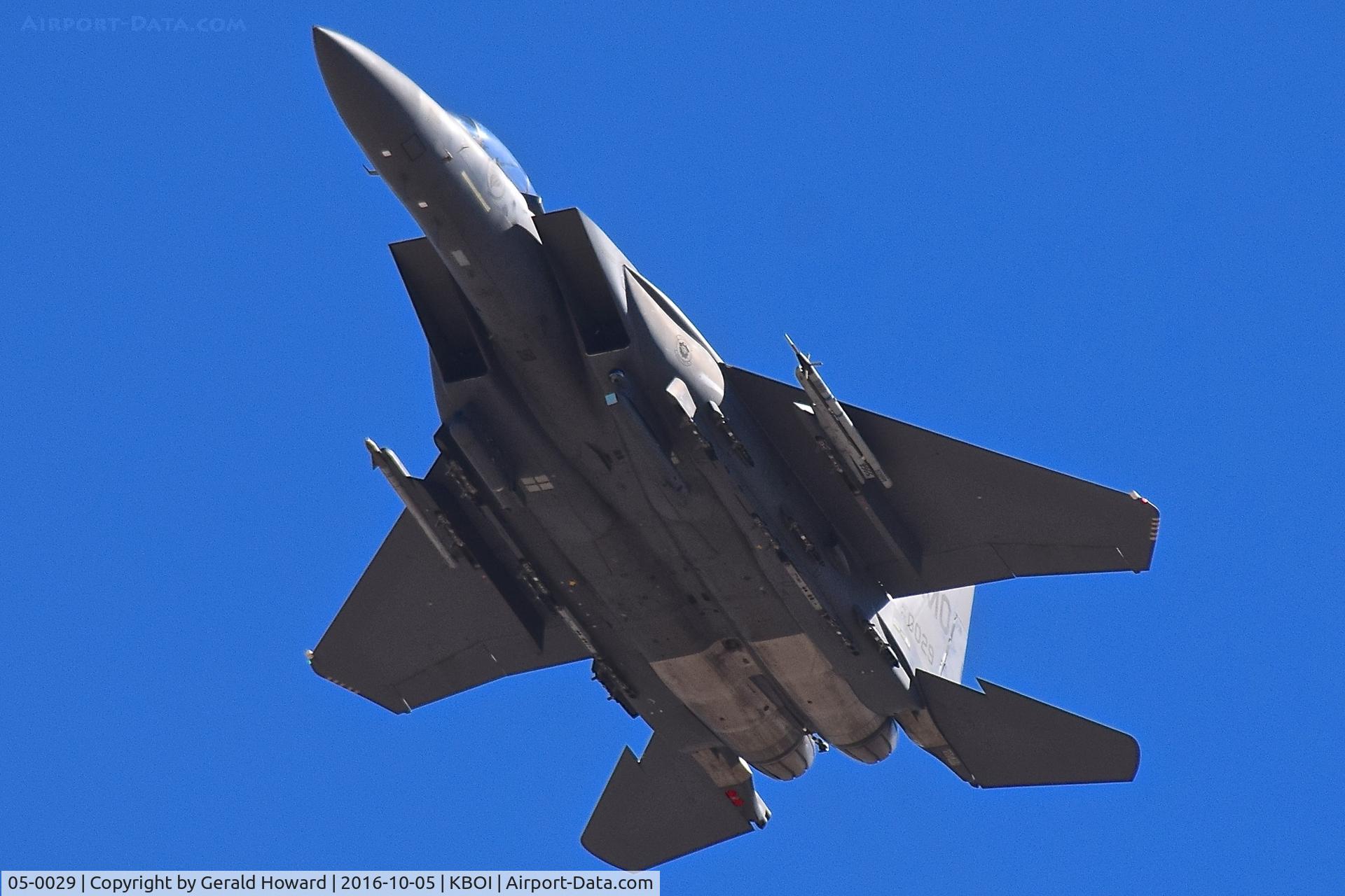 05-0029, 2005 Boeing F-15SG Strike Eagle C/N SG29, Low approach to RWY 28L.