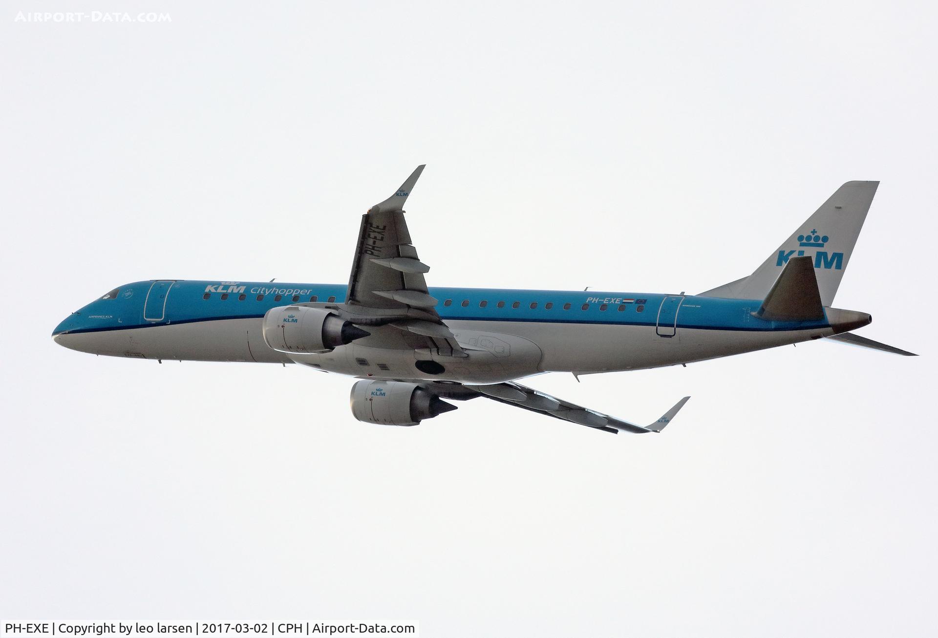 PH-EXE, 2015 Embraer 190STD (ERJ-190-100) C/N 19000687, Copenhagen 2.3.2014