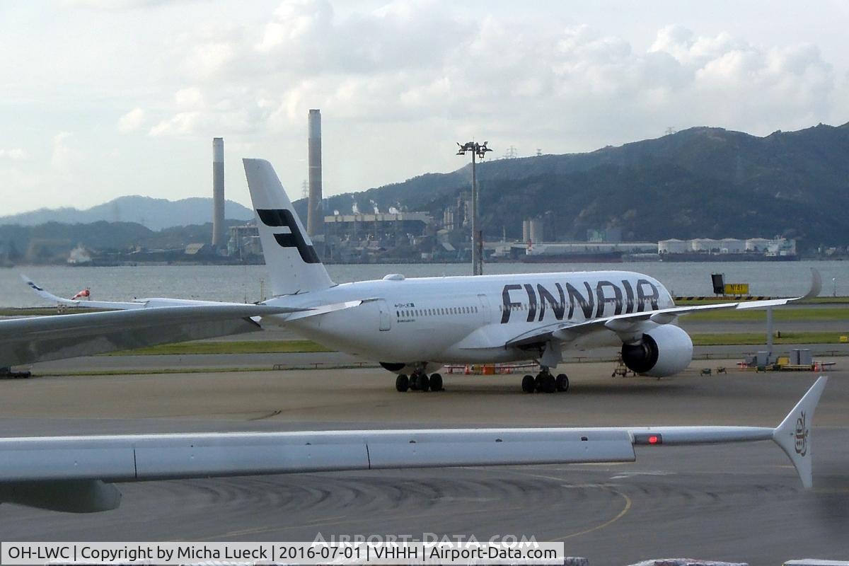 OH-LWC, 2015 Airbus A350-941 C/N 020, At Hong Kong