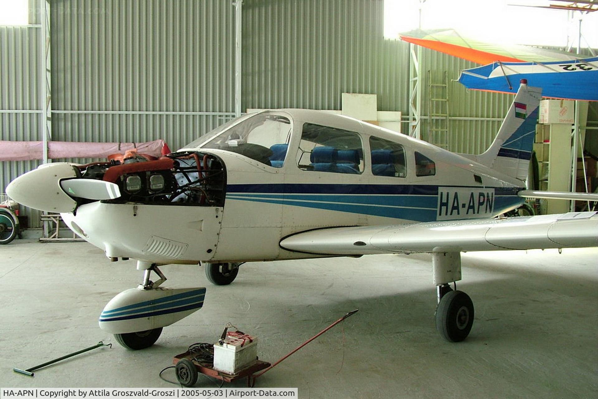 HA-APN, 1980 Piper PA-28-181 Cherokee Archer II C/N 28-8090277, Dáka Airfield, Hungary