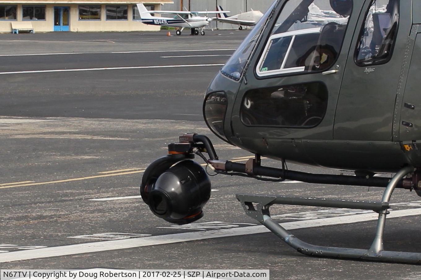 N67TV, 1995 Eurocopter AS-350B-2 Ecureuil Ecureuil C/N 2859, 1995 Eurocopter AS 350-B2 Ecureuil (Squirrel) one Turbomeca Arreil 1D1 turboshaft of 732 sHp, remote operated nose gymballed camera closeup