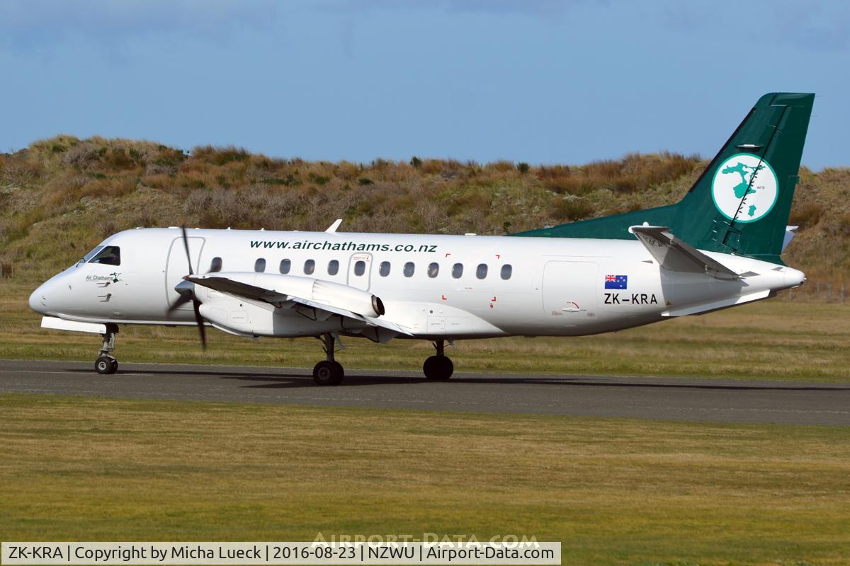 ZK-KRA, 1986 Saab SF340A C/N 340A-065, At Whanganui