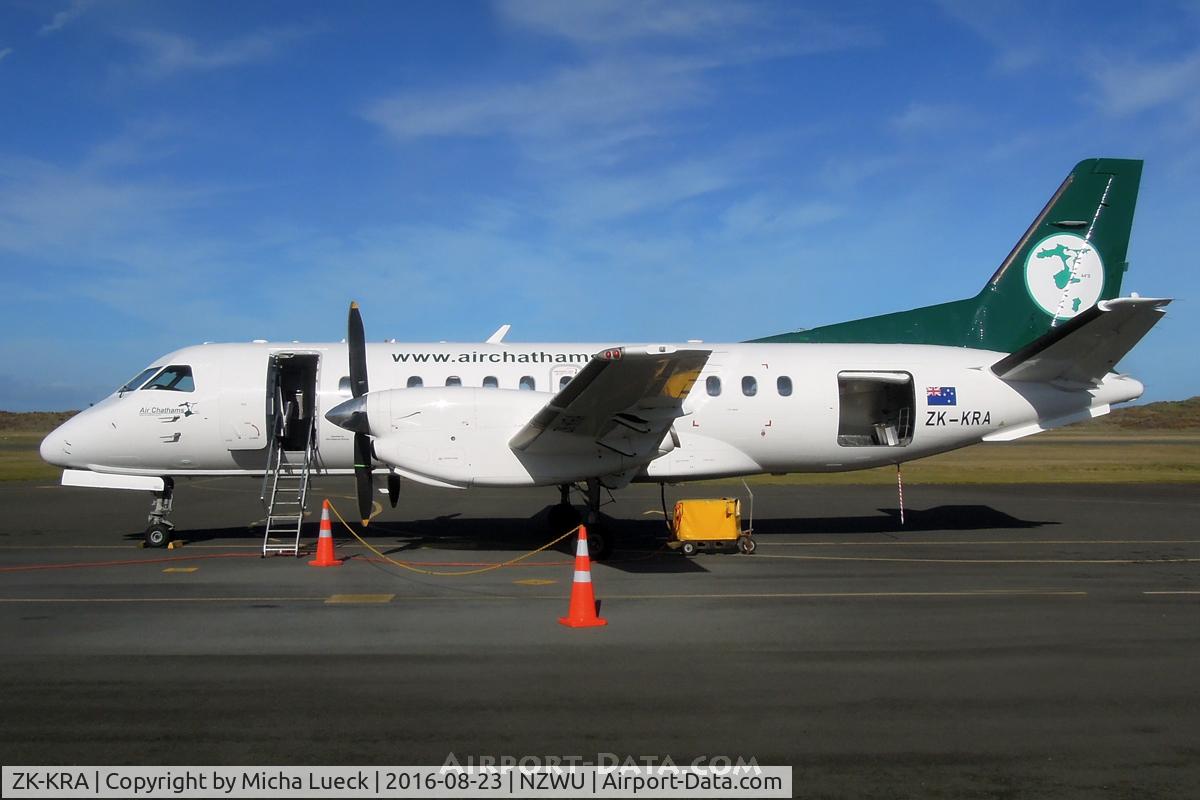 ZK-KRA, 1986 Saab SF340A C/N 340A-065, At Whanganui